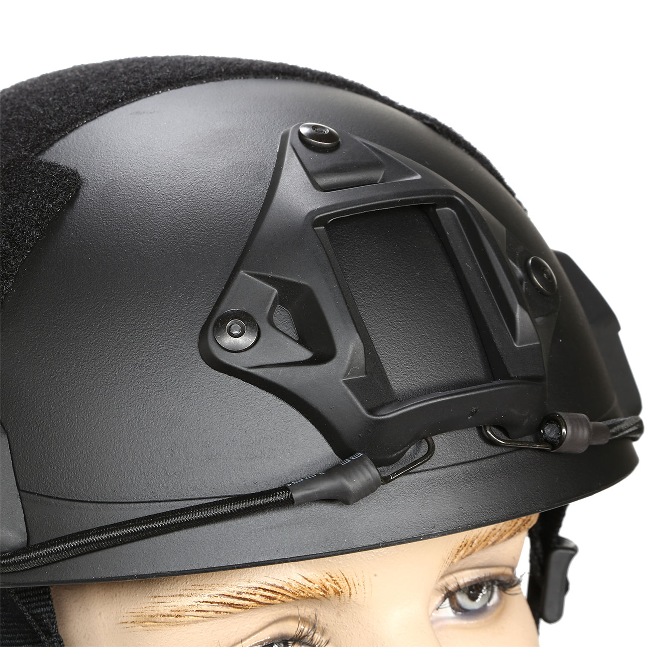 nHelmet Airsoft Helm FAST Maritime Standard Railed mit NVG Mount schwarz Bild 5