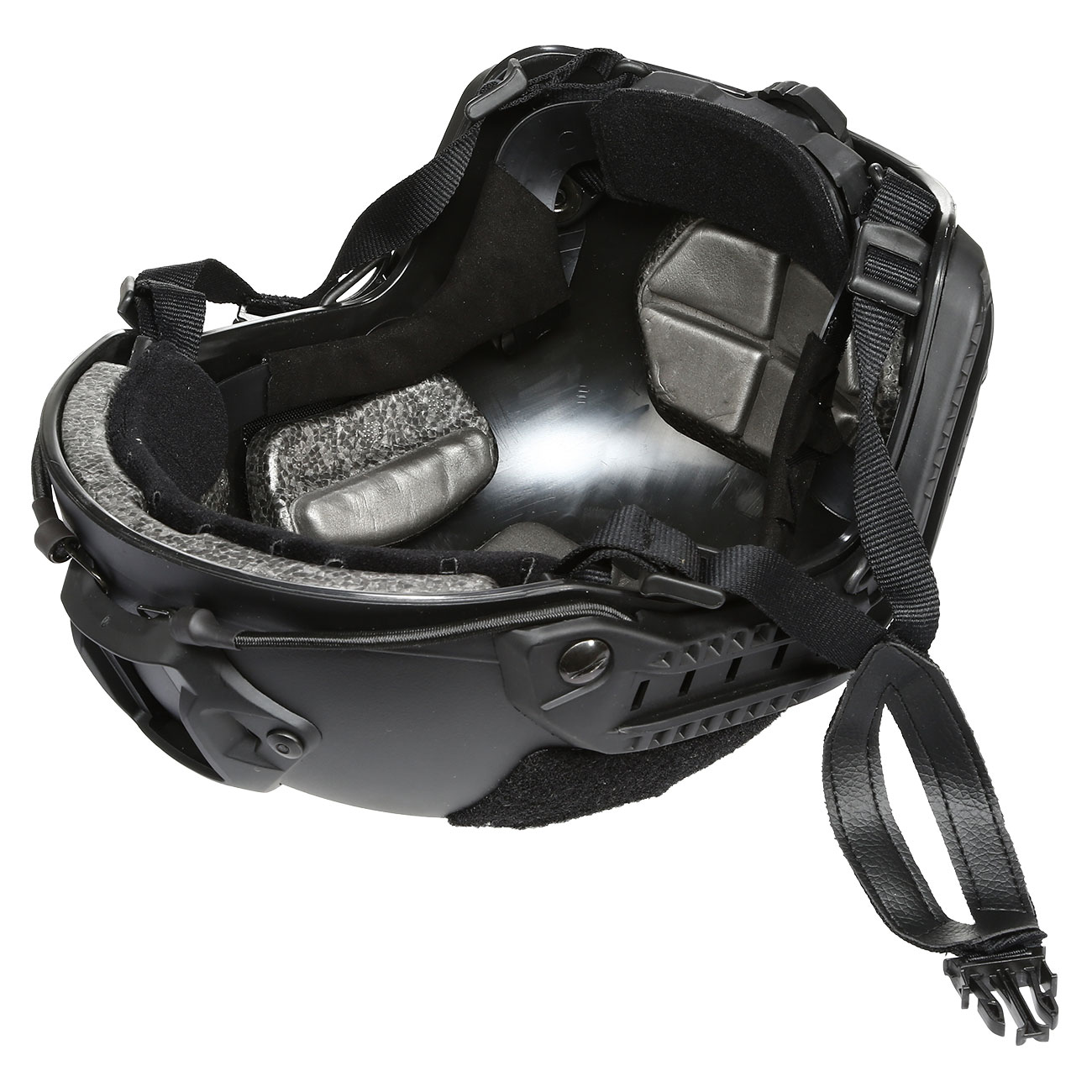 nHelmet Airsoft Helm FAST Maritime Standard Railed mit NVG Mount schwarz Bild 9