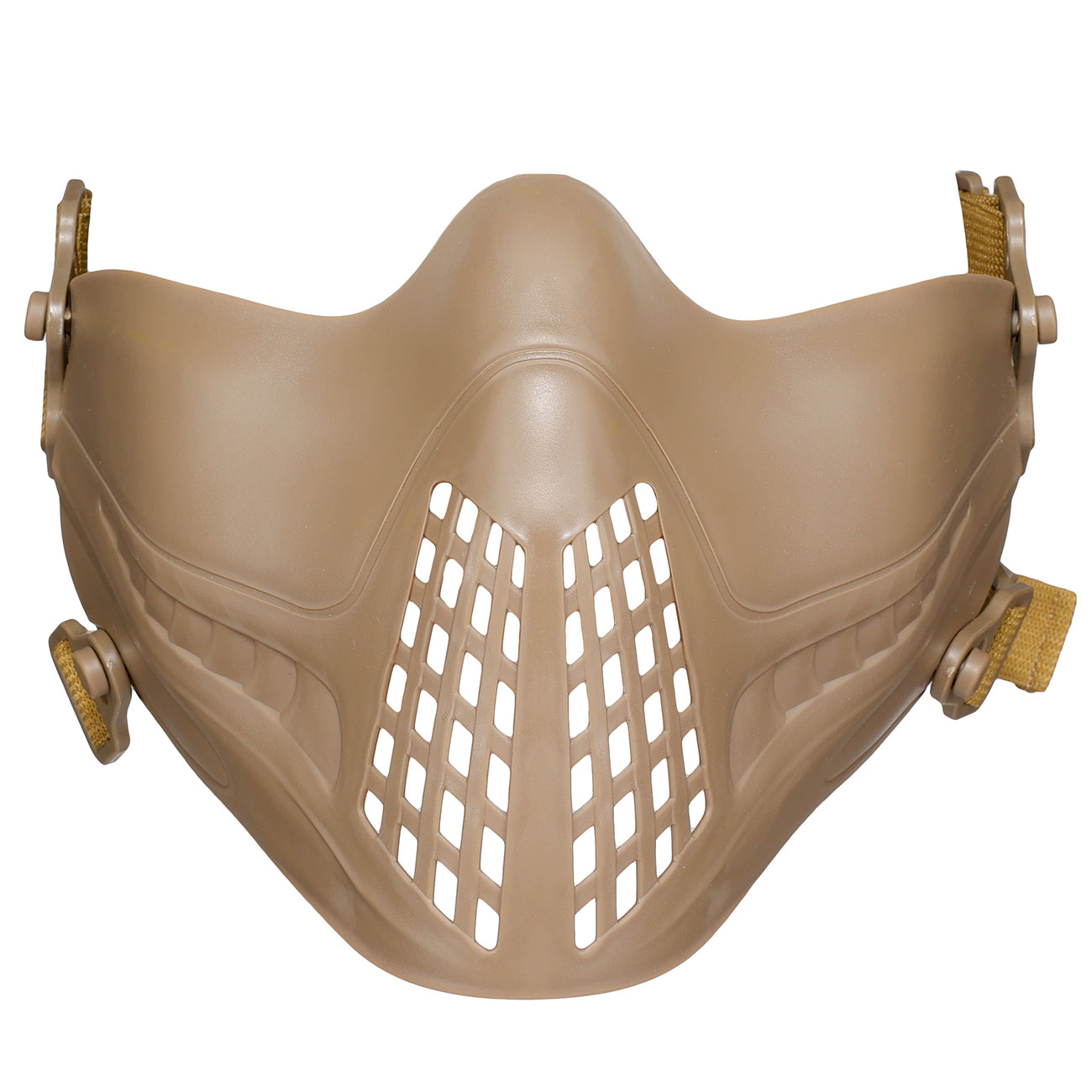 WoSport Pilot TPU-Verbundkunststoff Airsoft-Halbmaske 600 FPS tan Bild 5