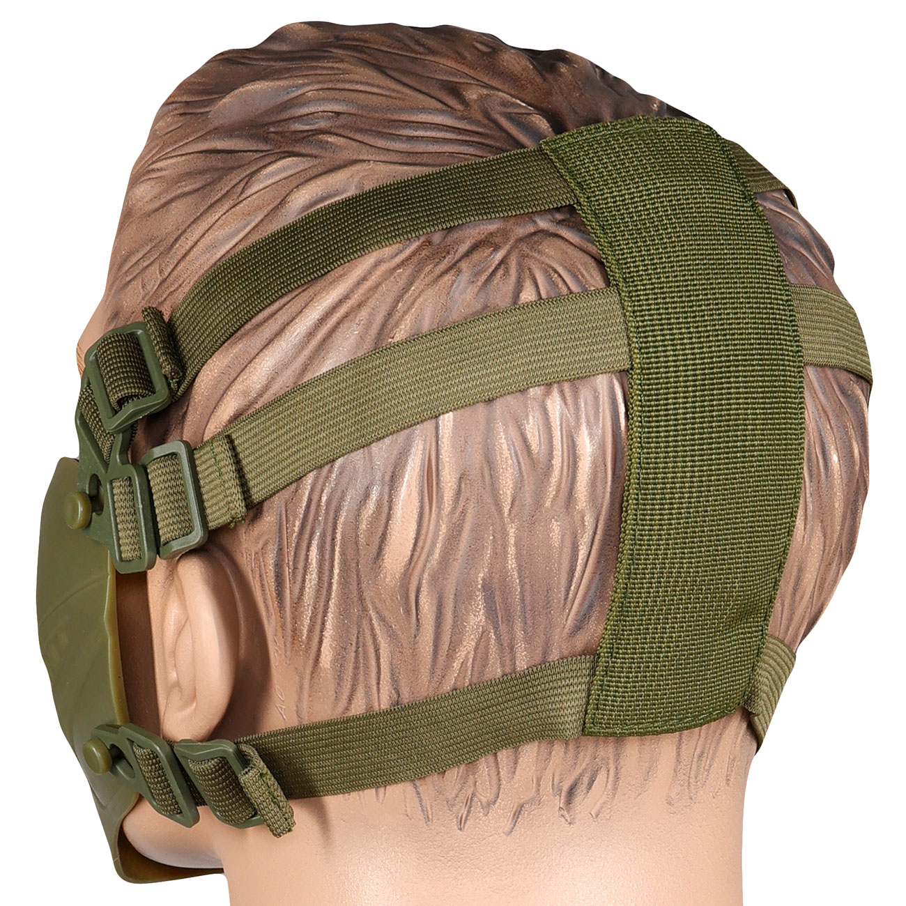 WoSport Pilot TPU-Verbundkunststoff Airsoft-Halbmaske 600 FPS oliv Bild 3