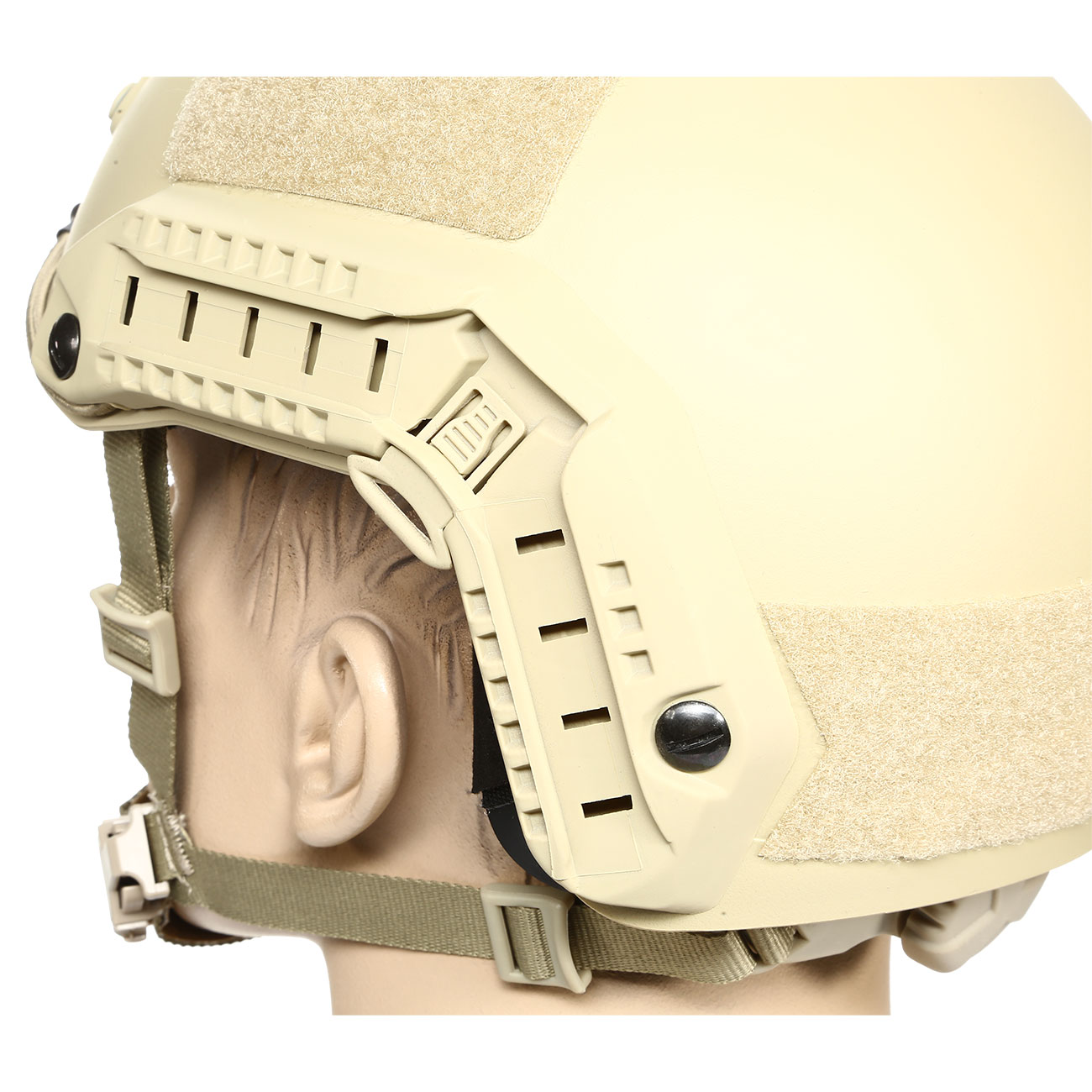 nHelmet Airsoft Helm FAST Maritime Standard Railed mit NVG Mount Dark Earth Bild 7