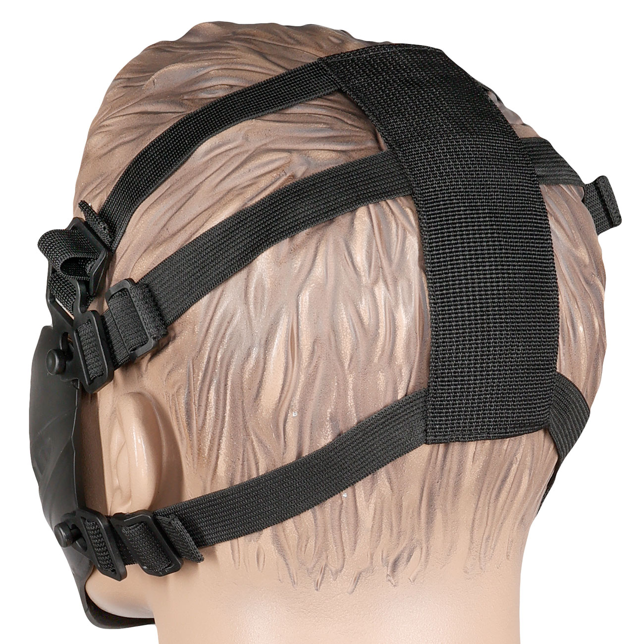 WoSport Pilot TPU-Verbundkunststoff Airsoft-Halbmaske 600 FPS schwarz Bild 3