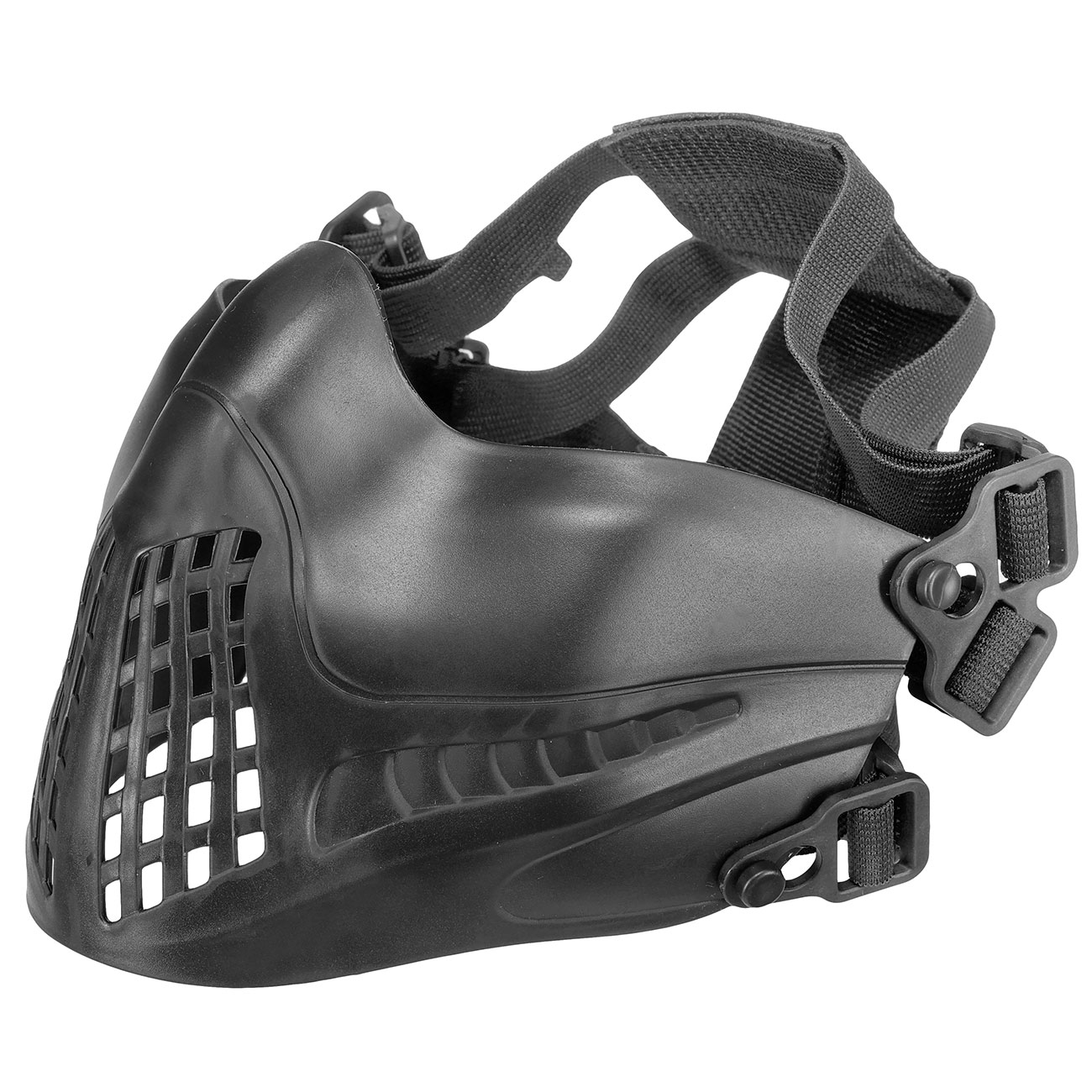 WoSport Pilot TPU-Verbundkunststoff Airsoft-Halbmaske 600 FPS schwarz Bild 4