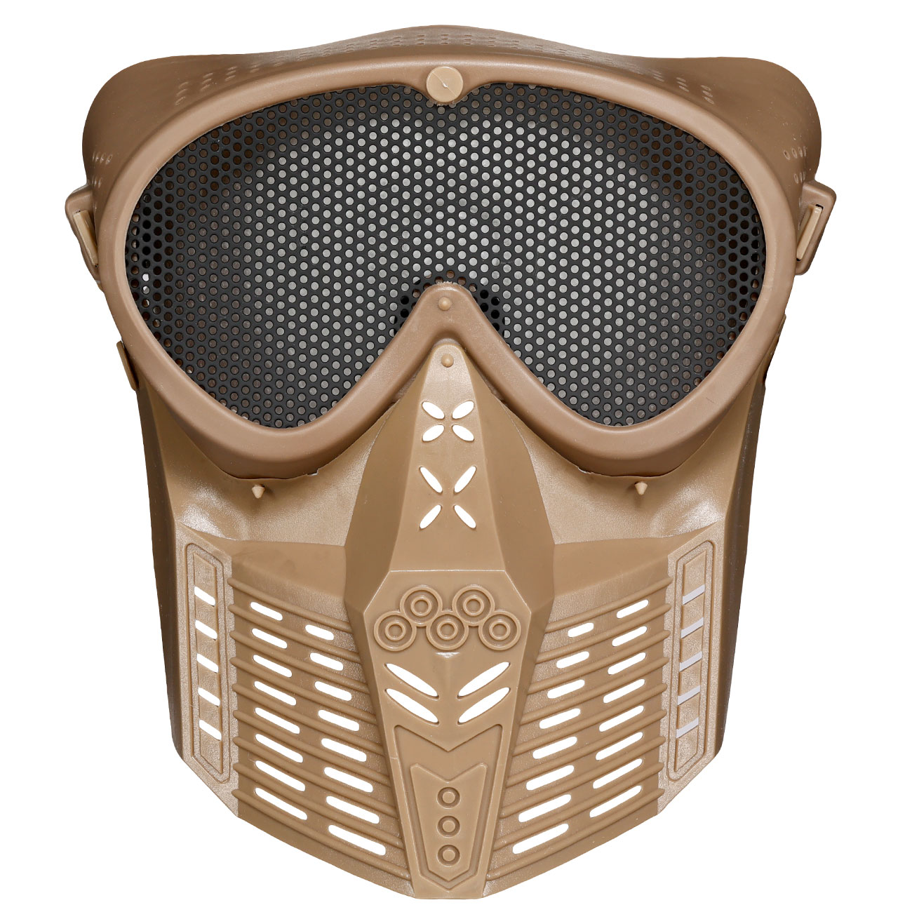 Fidragon SA-Upgrade Gittermaske mit Mundabdeckung Full Face Desert Tan Bild 1