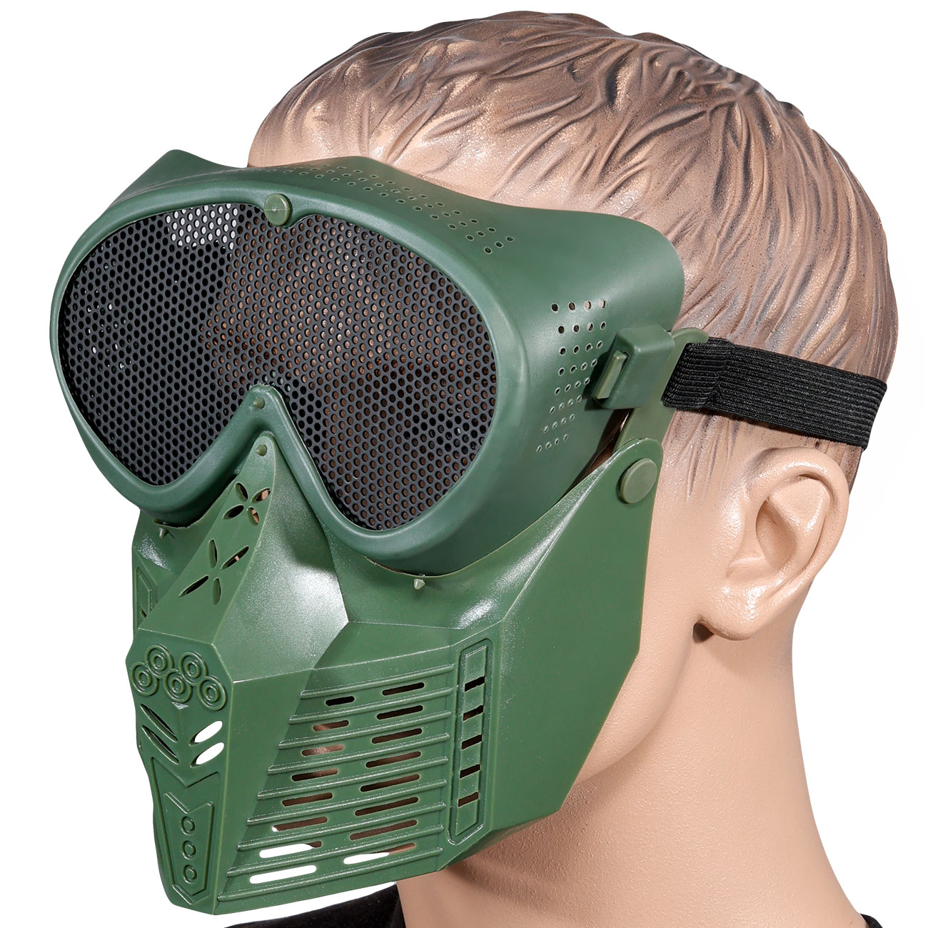 Fidragon SA-Upgrade Gittermaske mit Mundabdeckung Full Face oliv Bild 4