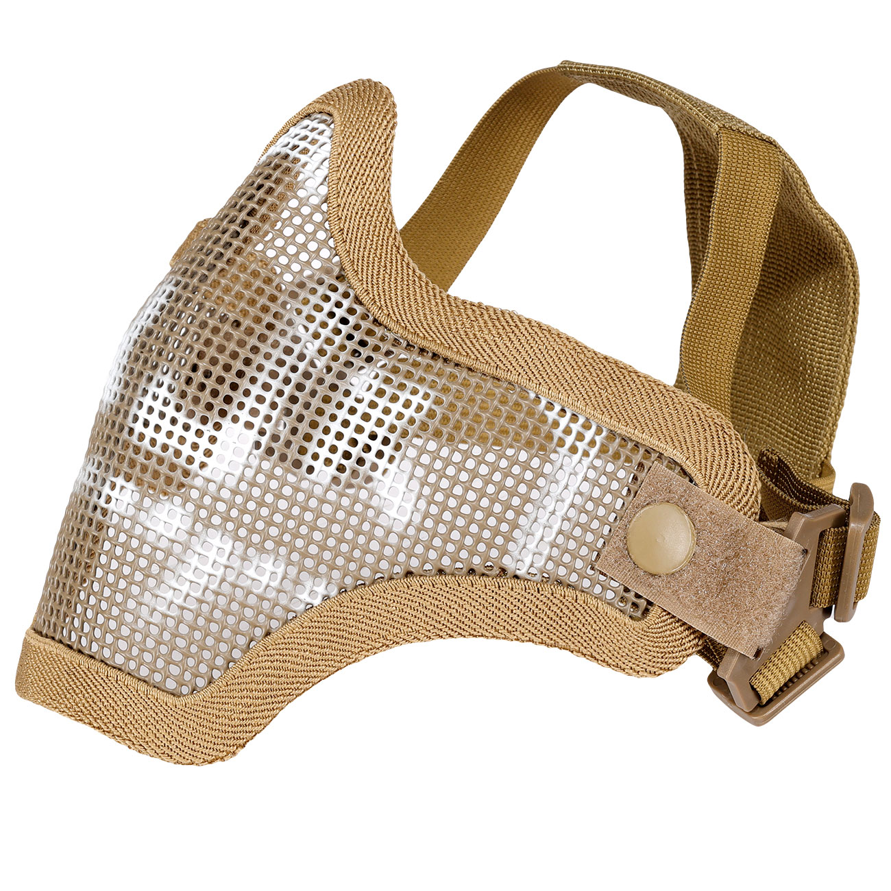 WoSport WST Scout V1 Airsoft Gittermaske Lower Face Tan Skull Bild 4