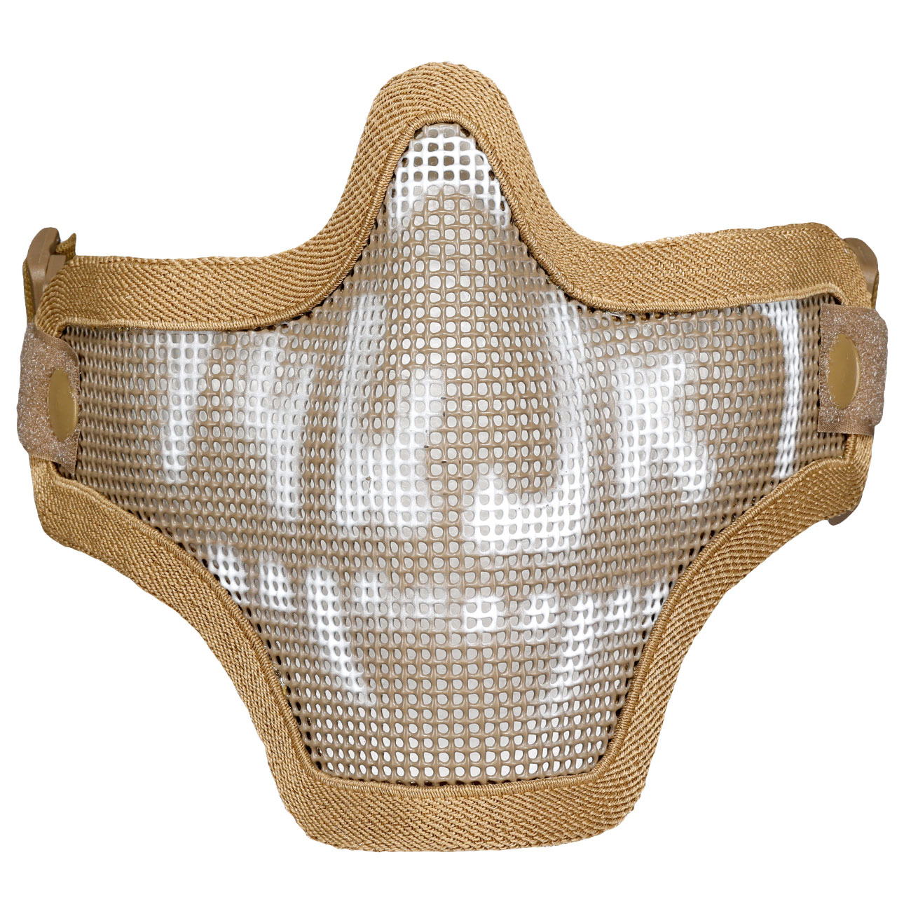 WoSport WST Scout V1 Airsoft Gittermaske Lower Face Tan Skull Bild 5