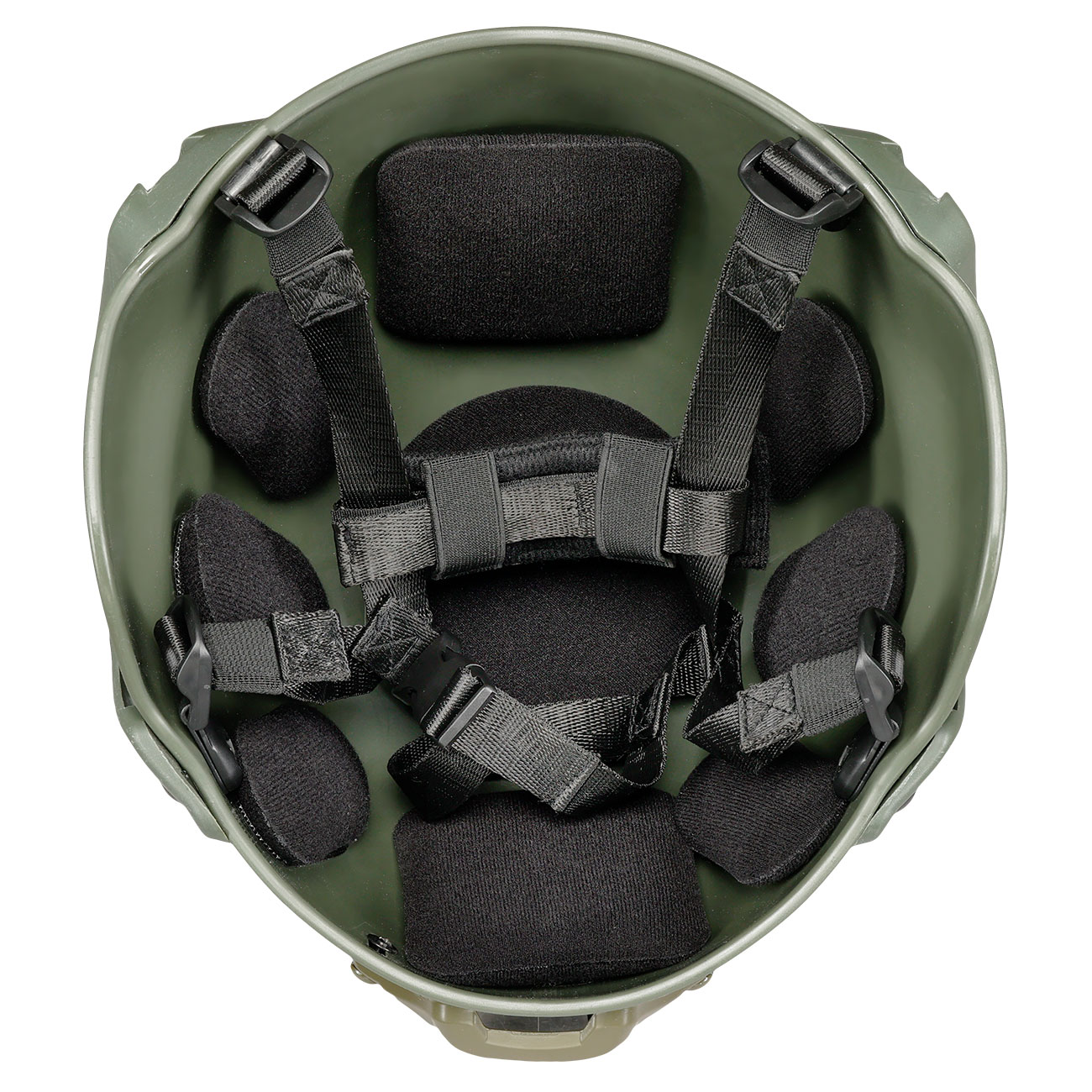 WoSport Airsoft Helm MICH 2000 Standard Style mit NVG Mount verstellbar oliv Bild 8