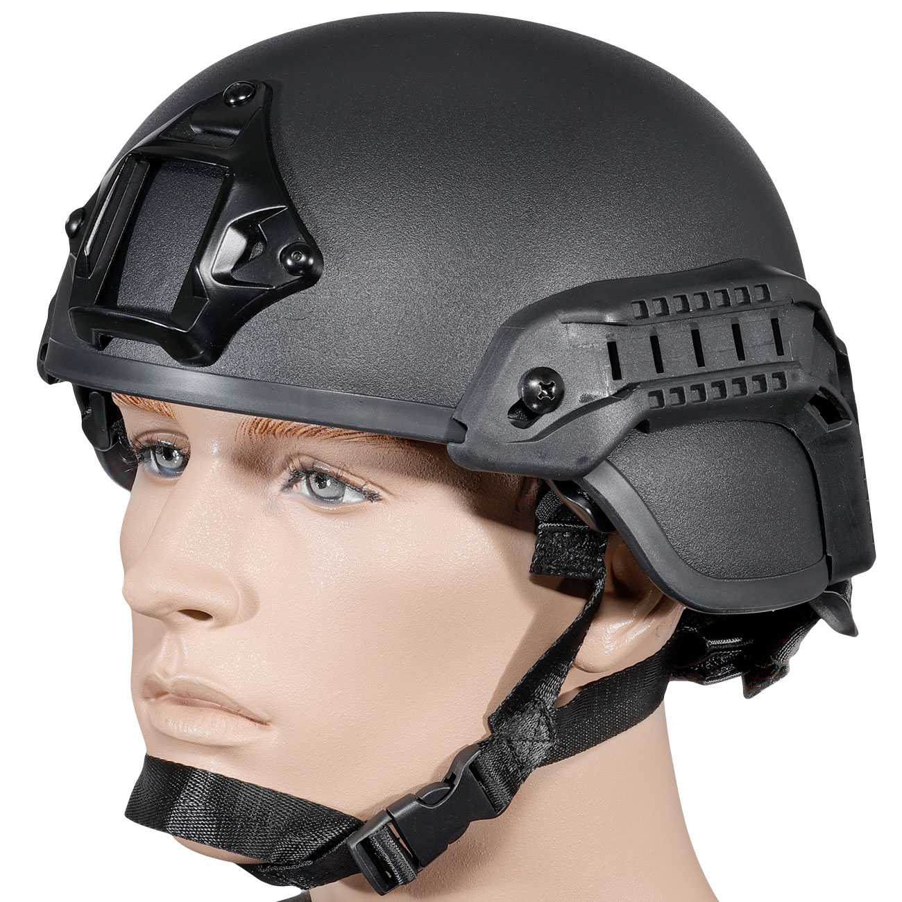 Casque Tactique MICH 2001 Pour Airsoft Et Paintball – Avec Rail Picatinny, Support NVG Et Rembourrage Réglable – Taille 56-61 Cm