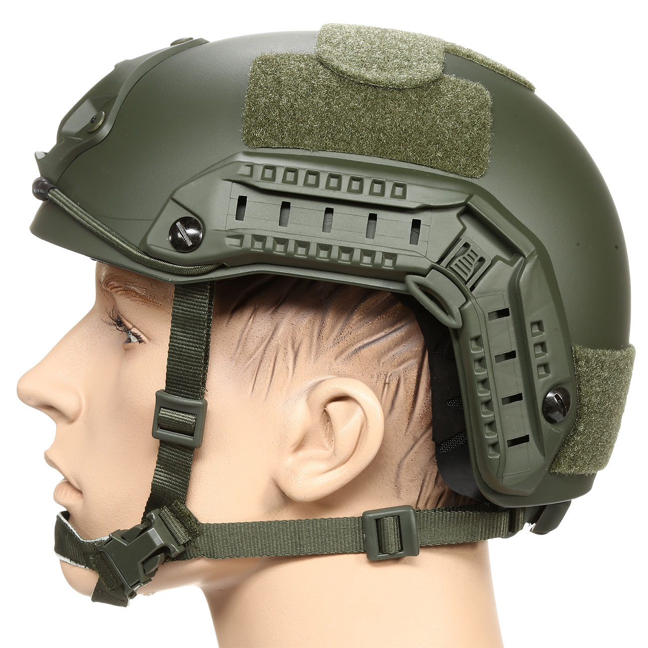 nHelmet FAST Maritime Standard Railed Airsoft Helm mit NVG Mount oliv Bild 1