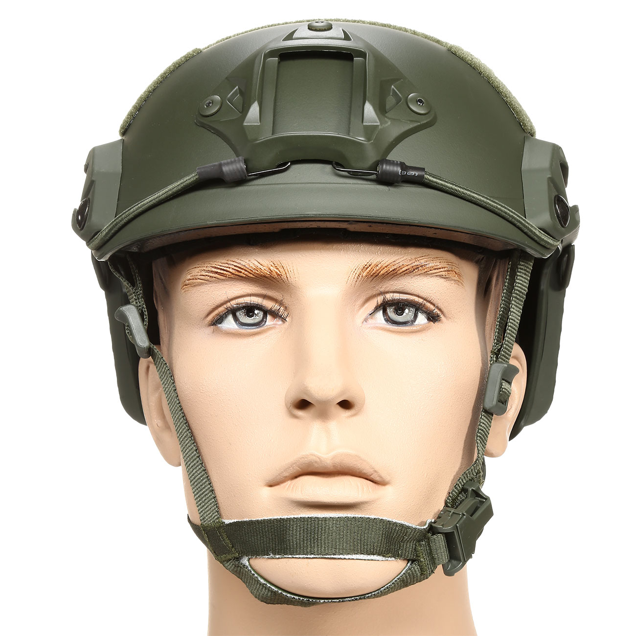 nHelmet FAST Maritime Standard Railed Airsoft Helm mit NVG Mount oliv Bild 1