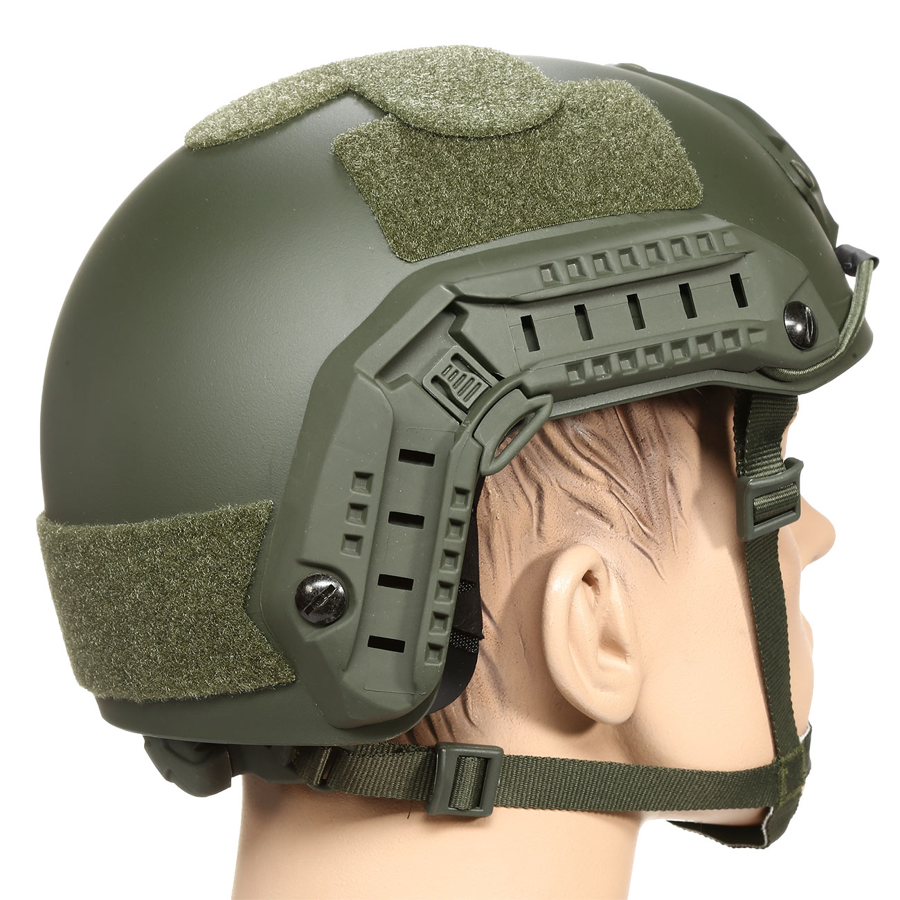 nHelmet FAST Maritime Standard Railed Airsoft Helm mit NVG Mount oliv Bild 3