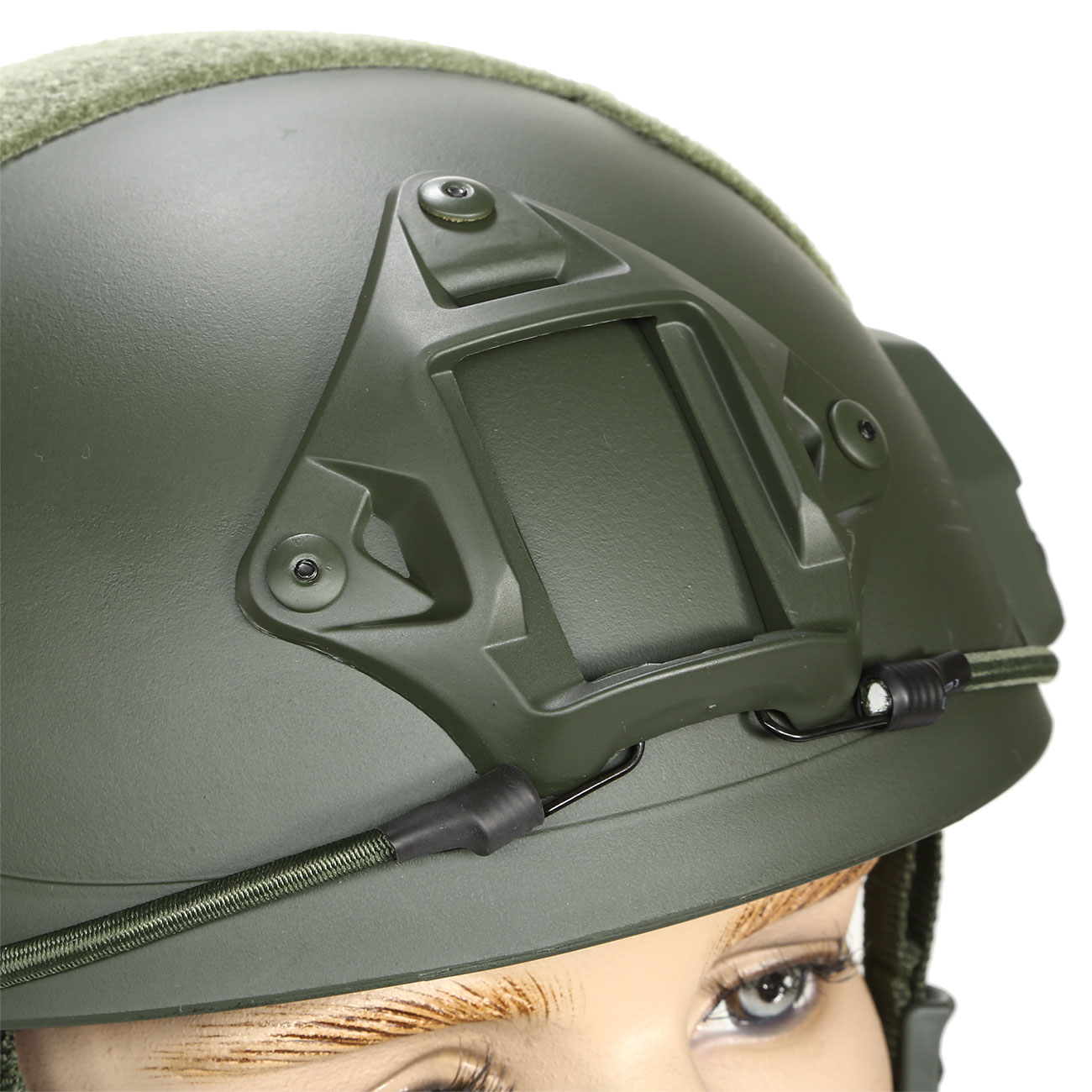 nHelmet FAST Maritime Standard Railed Airsoft Helm mit NVG Mount oliv Bild 1