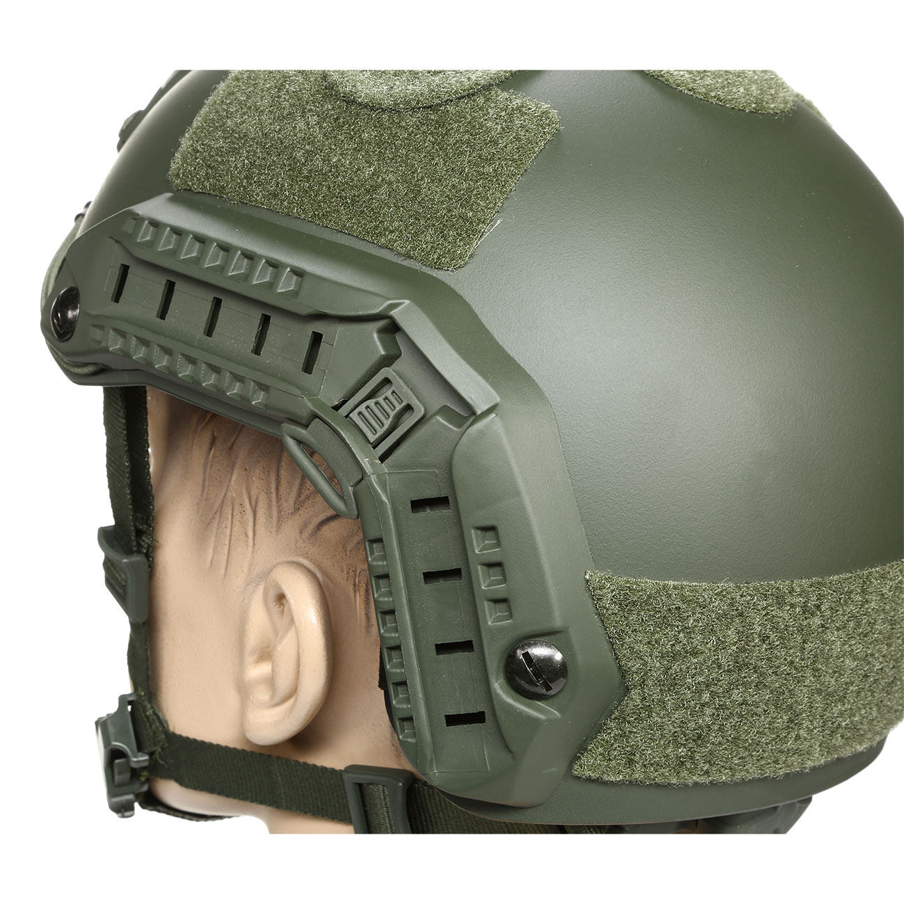 nHelmet FAST Maritime Standard Railed Airsoft Helm mit NVG Mount oliv Bild 1