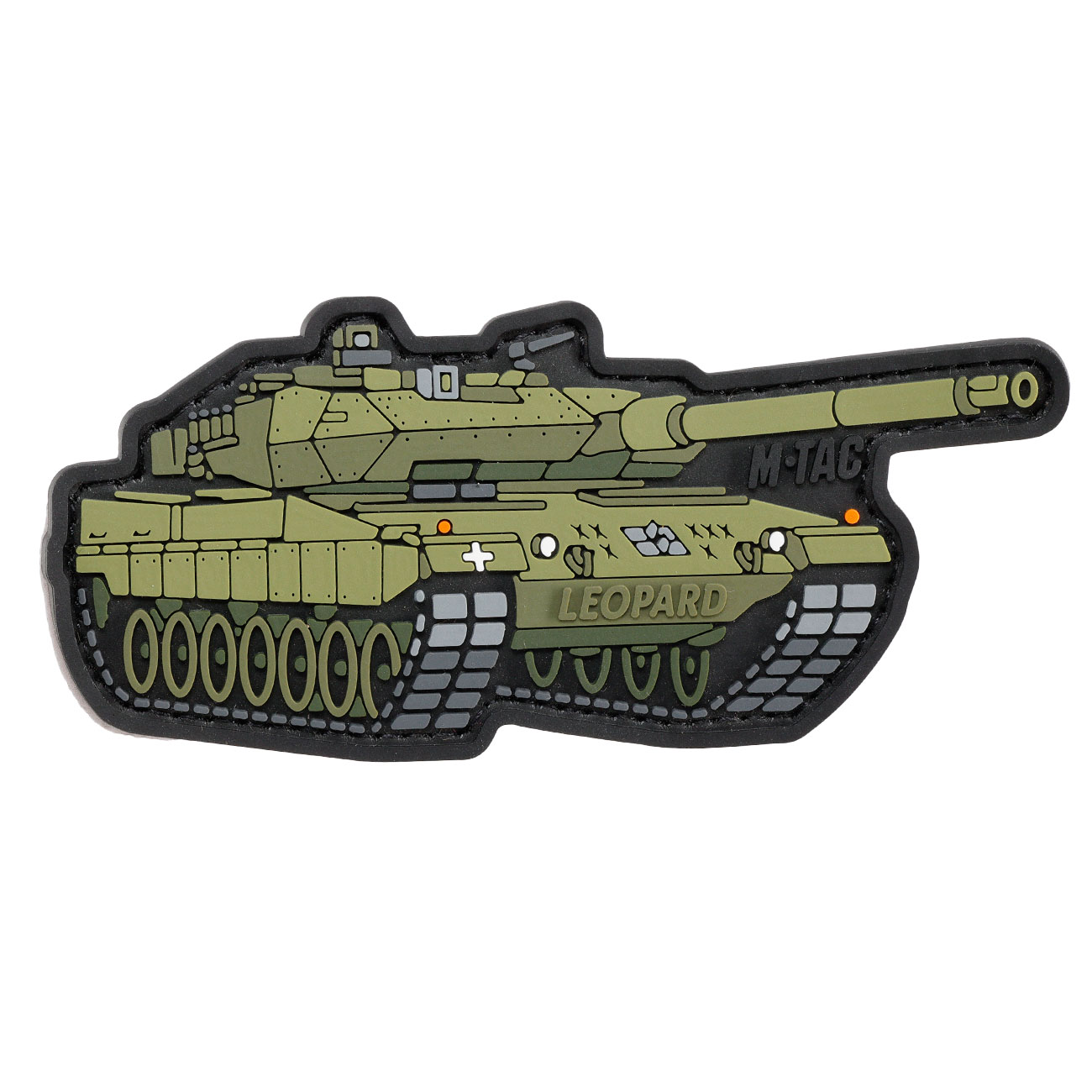 M-Tac 3D Rubber Patch mit Klettflche Leopard 2 fullcolor