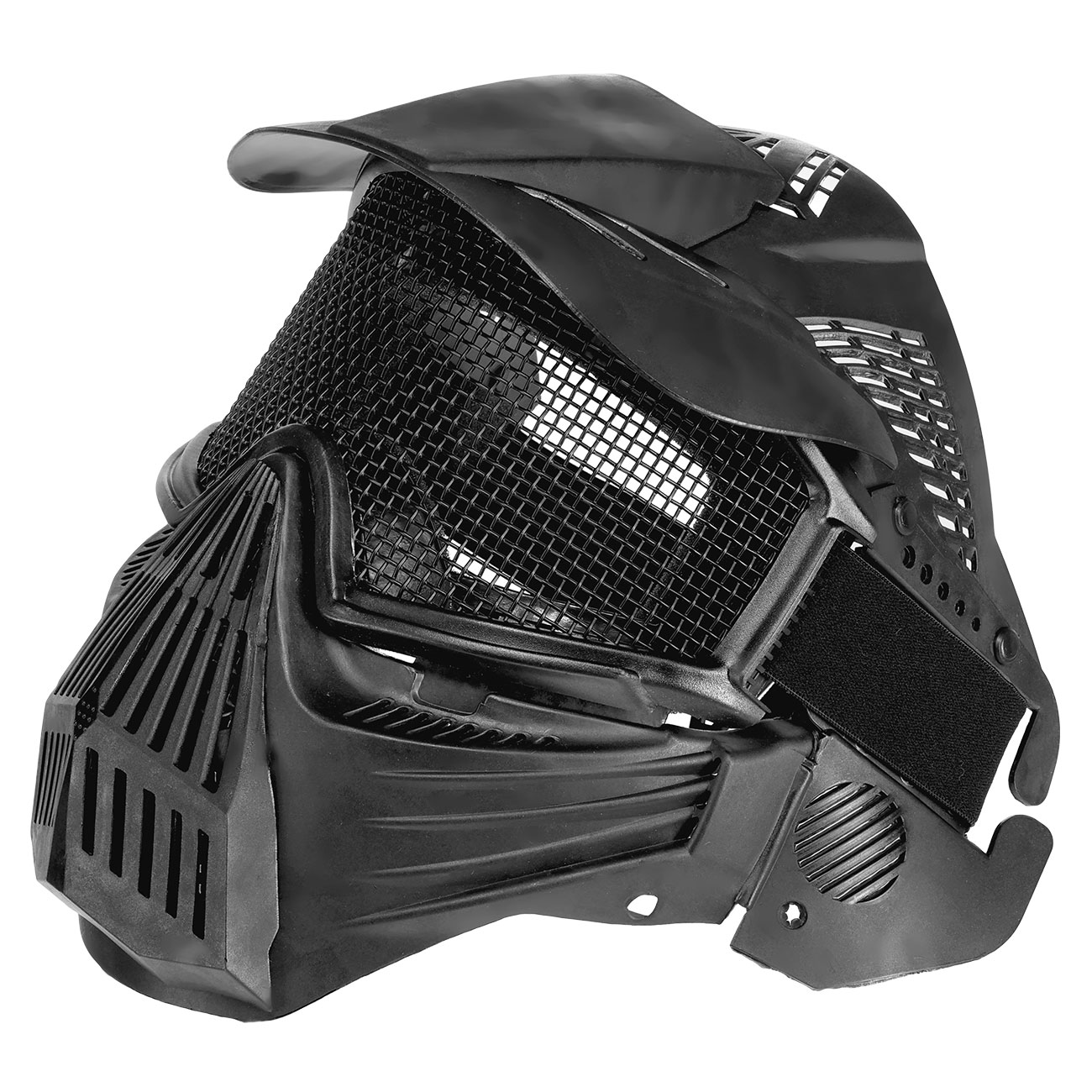 Fidragon Transformer Leader Gittermaske m. Mundabdeckung Full Face schwarz Bild 4