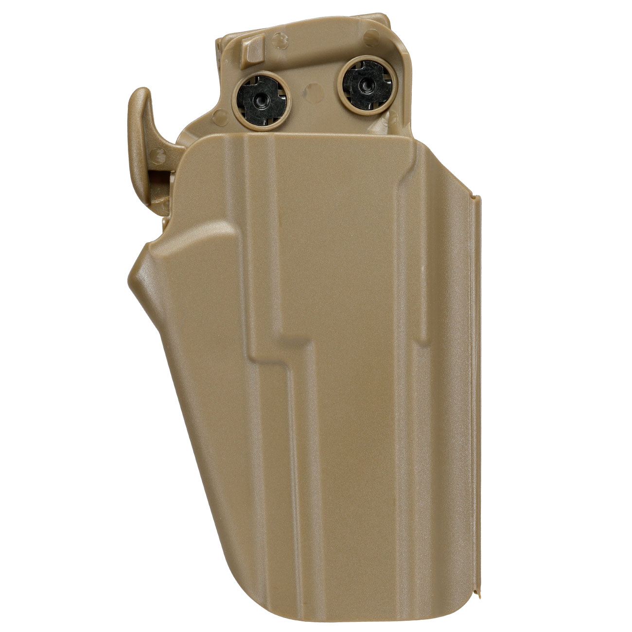 WoSport Universal Type-E Holster Kunststoff m. Grtelhalter fr Pistolen rechts tan