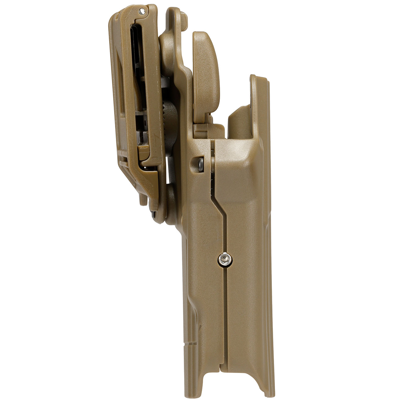 WoSport Universal Type-E Holster Kunststoff m. Grtelhalter fr Pistolen rechts tan Bild 2