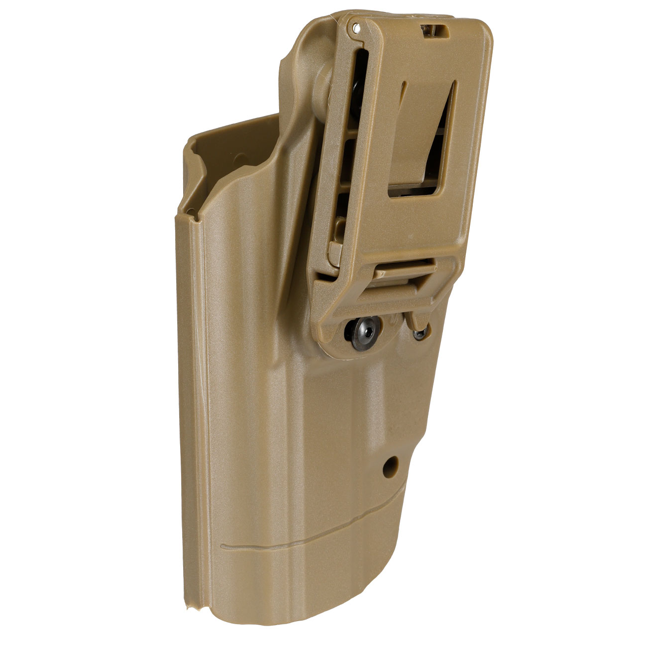 WoSport Universal Type-E Holster Kunststoff m. Grtelhalter fr Pistolen rechts tan Bild 5