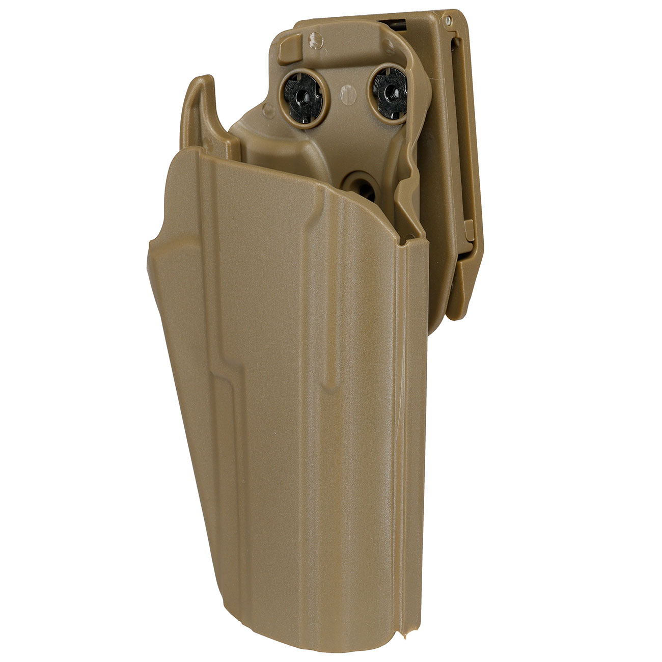 WoSport Universal Type-E Holster Kunststoff m. Grtelhalter fr Pistolen rechts tan Bild 7