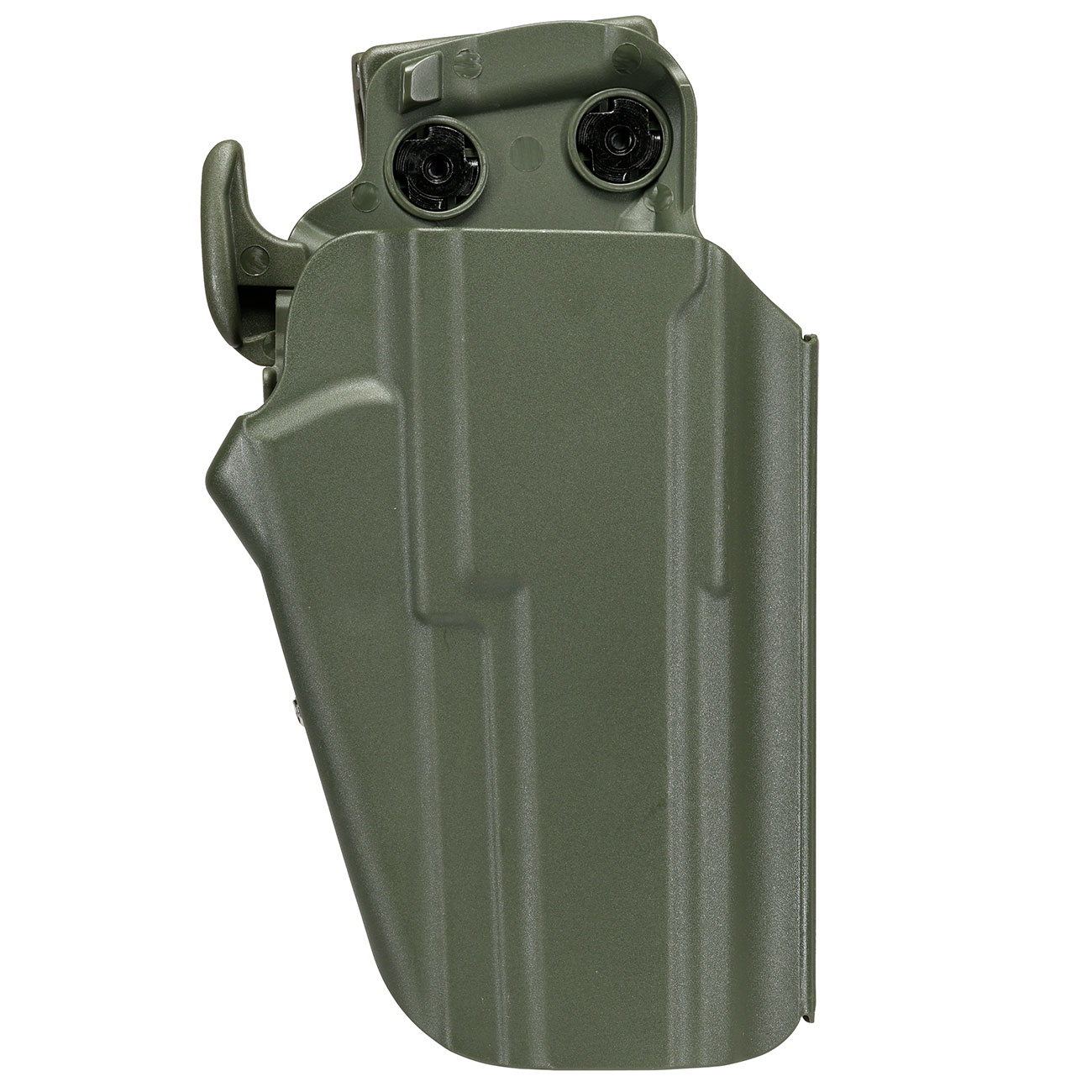 WoSport Universal Type-E Holster Kunststoff m. Grtelhalter fr Pistolen rechts oliv