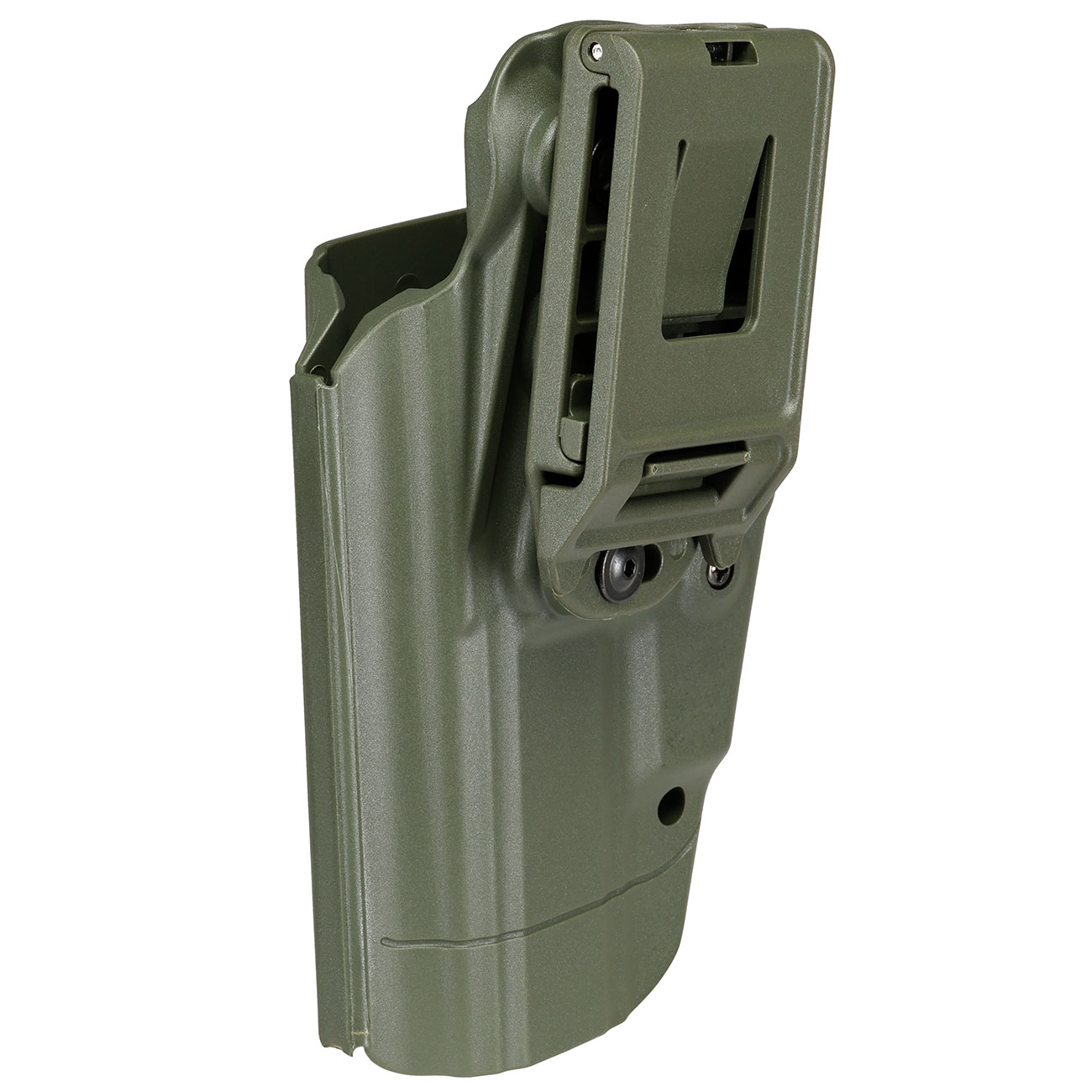 WoSport Universal Type-E Holster Kunststoff m. Grtelhalter fr Pistolen rechts oliv Bild 5