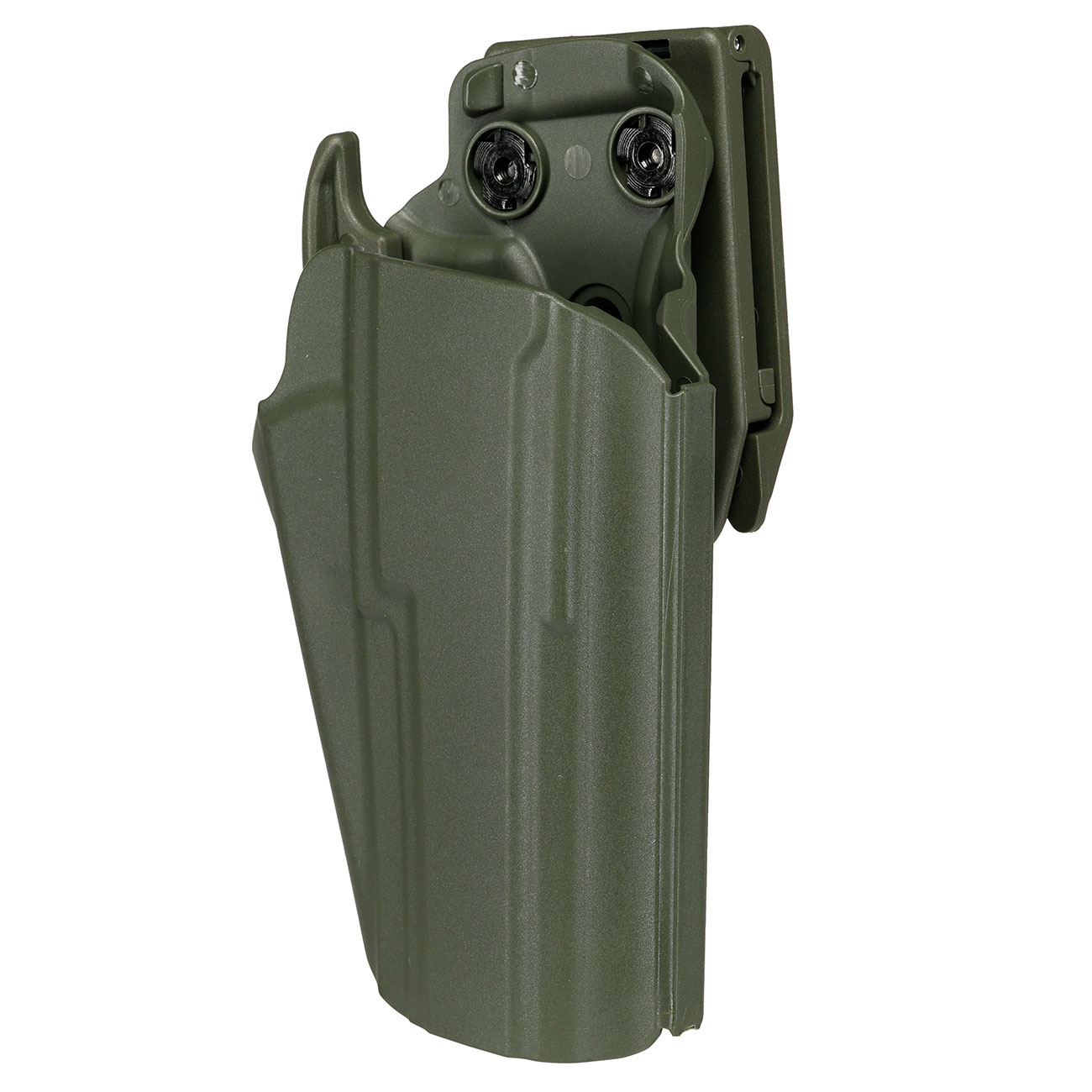WoSport Universal Type-E Holster Kunststoff m. Grtelhalter fr Pistolen rechts oliv Bild 7