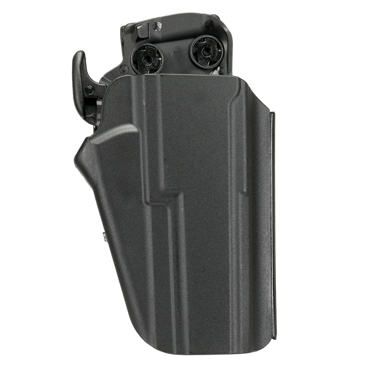 WoSport Universal Type-E Holster Kunststoff m. Grtelhalter fr Pistolen rechts schwarz