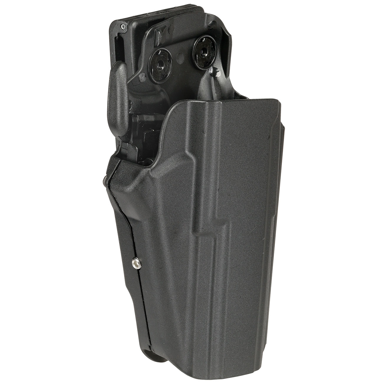 WoSport Universal Type-E Holster Kunststoff m. Grtelhalter fr Pistolen rechts schwarz Bild 1