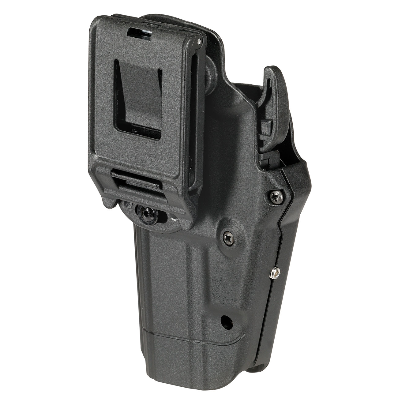 WoSport Universal Type-E Holster Kunststoff m. Grtelhalter fr Pistolen rechts schwarz Bild 3