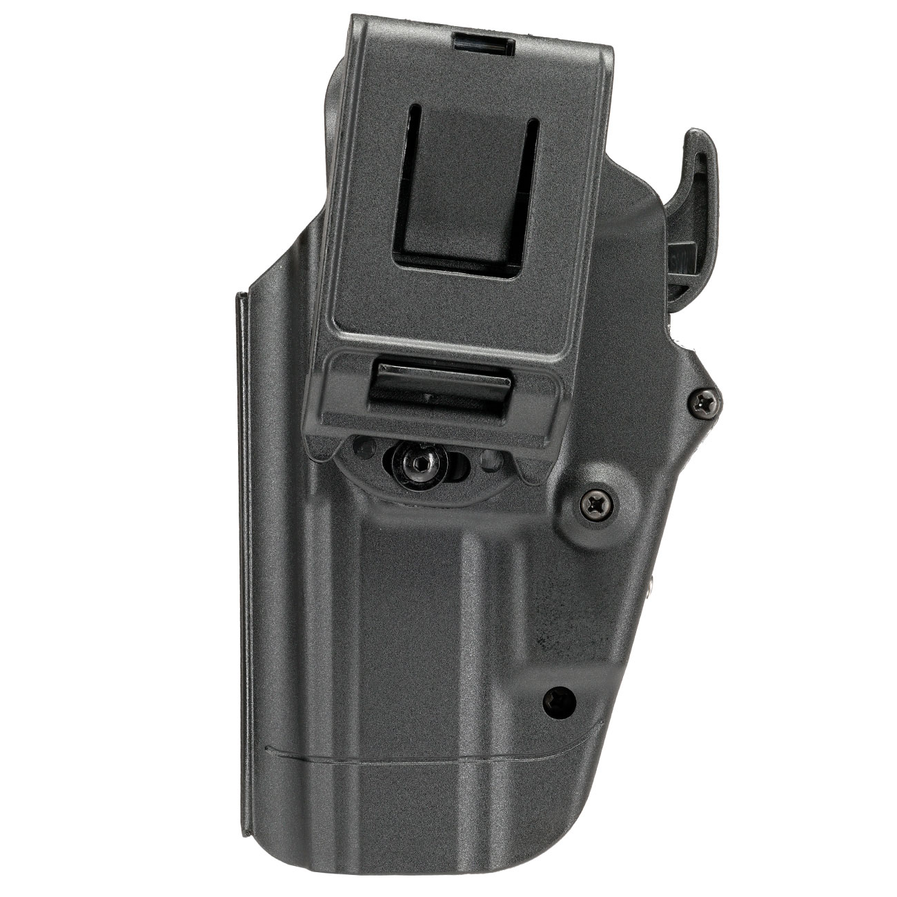 WoSport Universal Type-E Holster Kunststoff m. Grtelhalter fr Pistolen rechts schwarz Bild 4