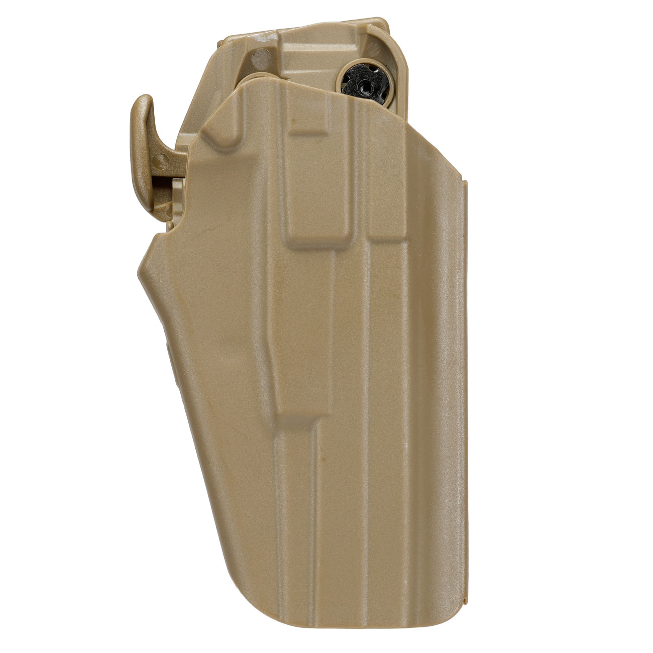 WoSport Universal Type-D Holster Kunststoff m. Grtelhalter fr Pistolen rechts tan