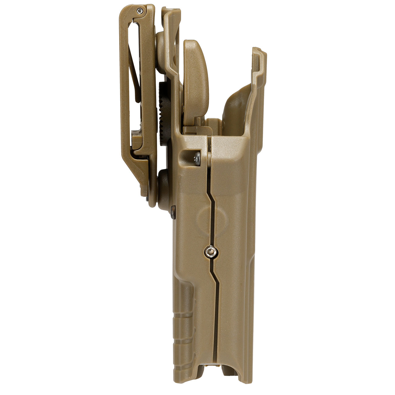 WoSport Universal Type-D Holster Kunststoff m. Grtelhalter fr Pistolen rechts tan Bild 2