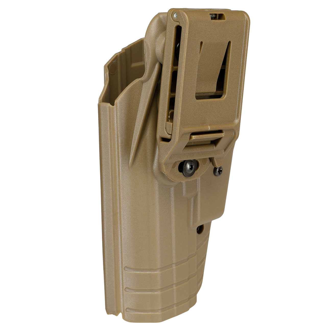 WoSport Universal Type-D Holster Kunststoff m. Grtelhalter fr Pistolen rechts tan Bild 5