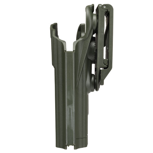 WoSport Universal Type-D Holster Kunststoff m. Grtelhalter fr Pistolen rechts tan Bild 6