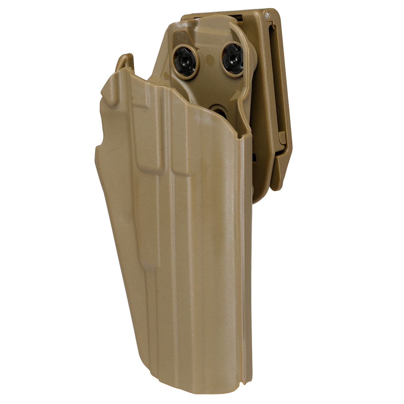 WoSport Universal Type-D Holster Kunststoff m. Grtelhalter fr Pistolen rechts tan Bild 7