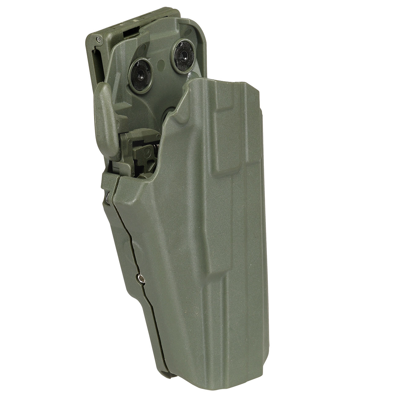 WoSport Universal Type-D Holster Kunststoff m. Grtelhalter fr Pistolen rechts oliv Bild 1