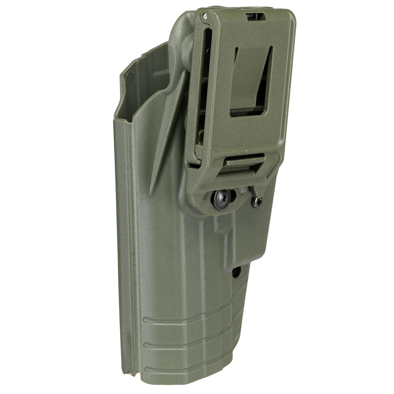 WoSport Universal Type-D Holster Kunststoff m. Grtelhalter fr Pistolen rechts oliv Bild 5