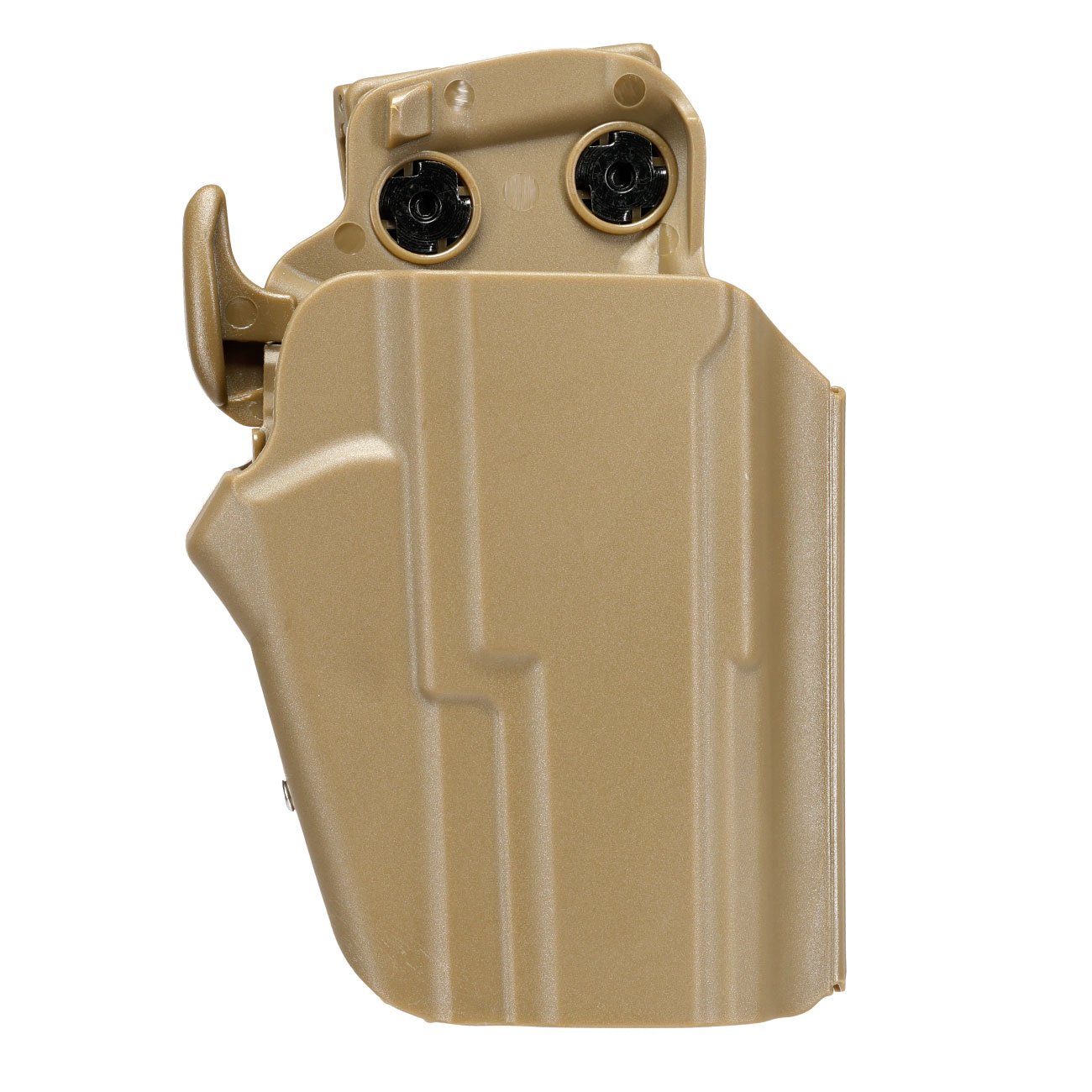 WoSport Universal Type-C Holster Kunststoff m. Grtelhalter fr Pistolen rechts tan