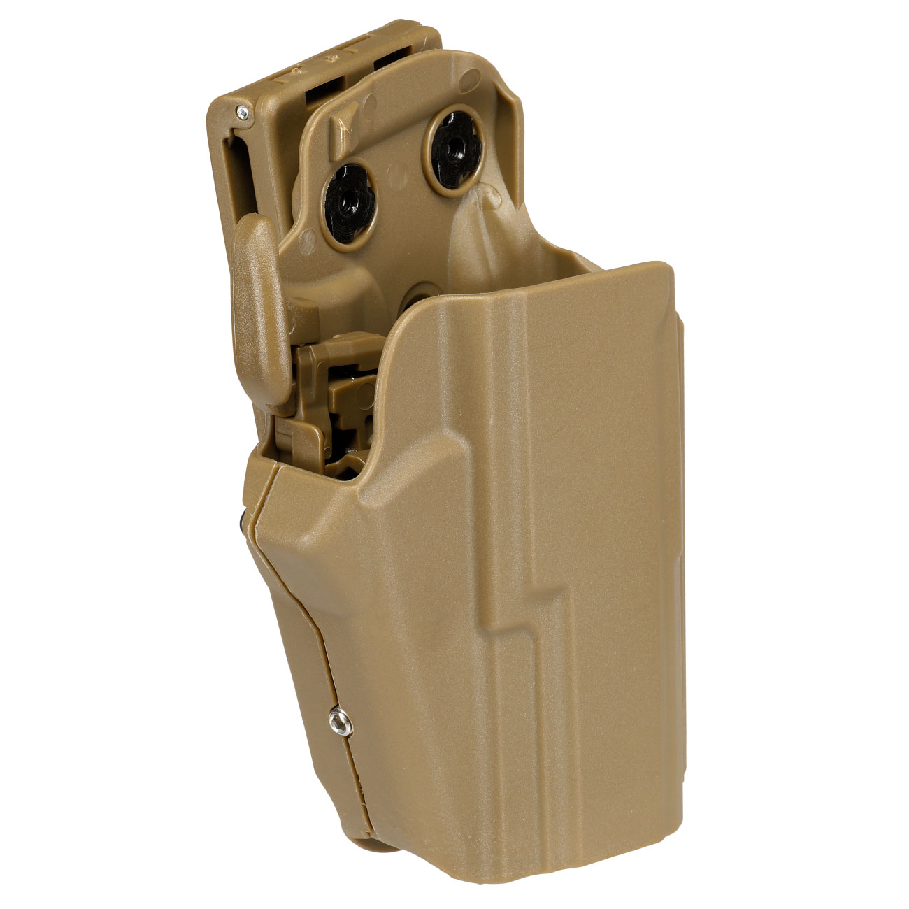 WoSport Universal Type-C Holster Kunststoff m. Grtelhalter fr Pistolen rechts tan Bild 1