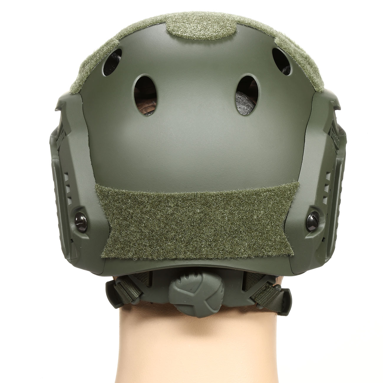 nHelmet Airsoft Helm FAST PJ Maritime Railed mit NVG Mount oliv Bild 4