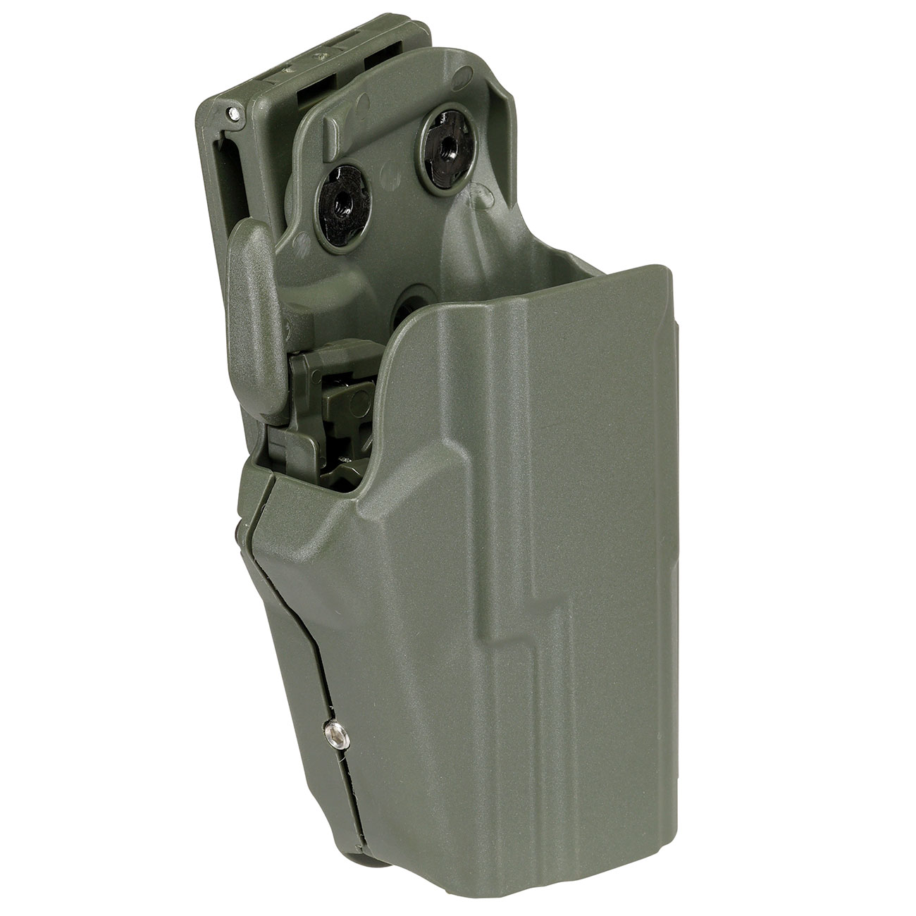 WoSport Universal Type-C Holster Kunststoff m. Grtelhalter fr Pistolen rechts oliv Bild 1