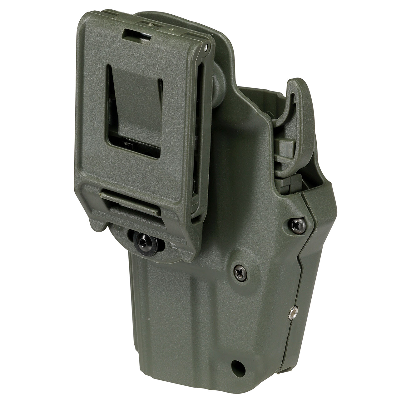 WoSport Universal Type-C Holster Kunststoff m. Grtelhalter fr Pistolen rechts oliv Bild 3