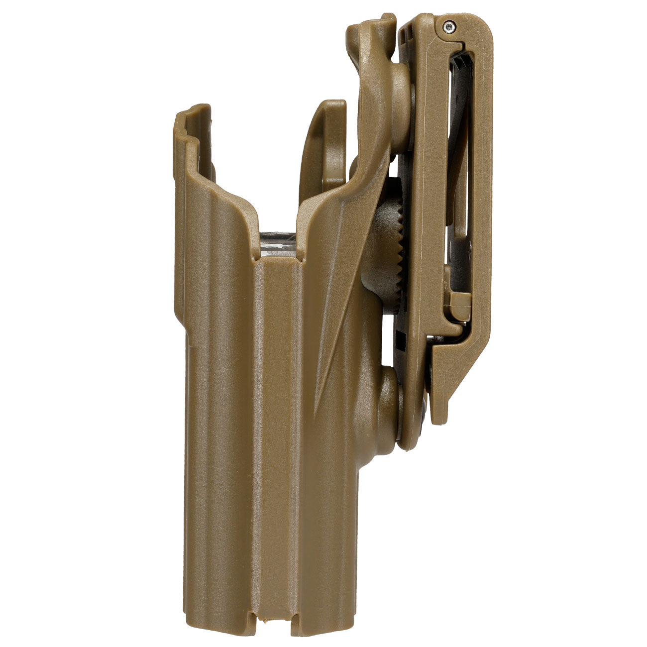 WoSport Universal Type-F Holster Kunststoff m. Grtelhalter fr Pistolen rechts tan Bild 6