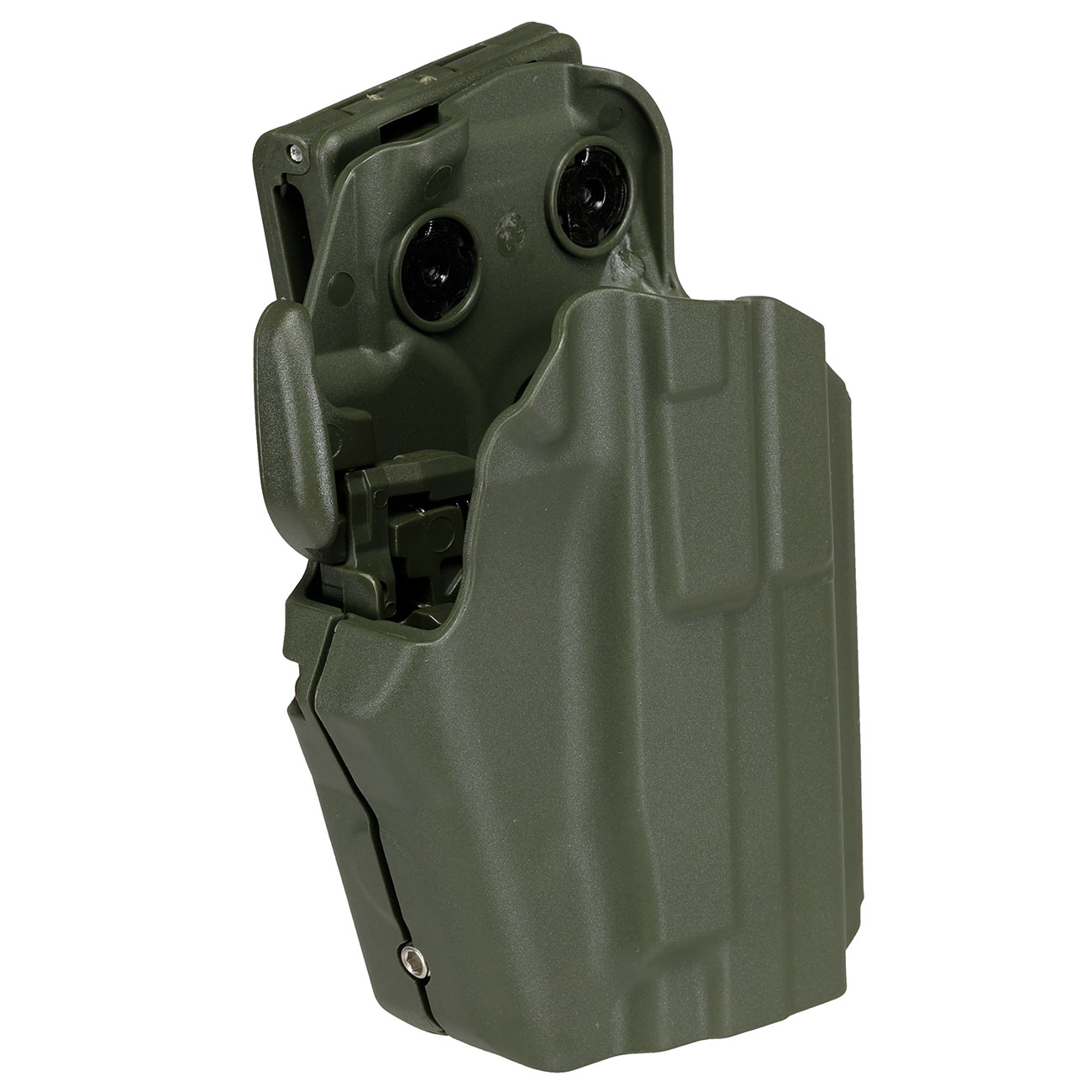 WoSport Universal Type-F Holster Kunststoff m. Grtelhalter fr Pistolen rechts oliv Bild 1