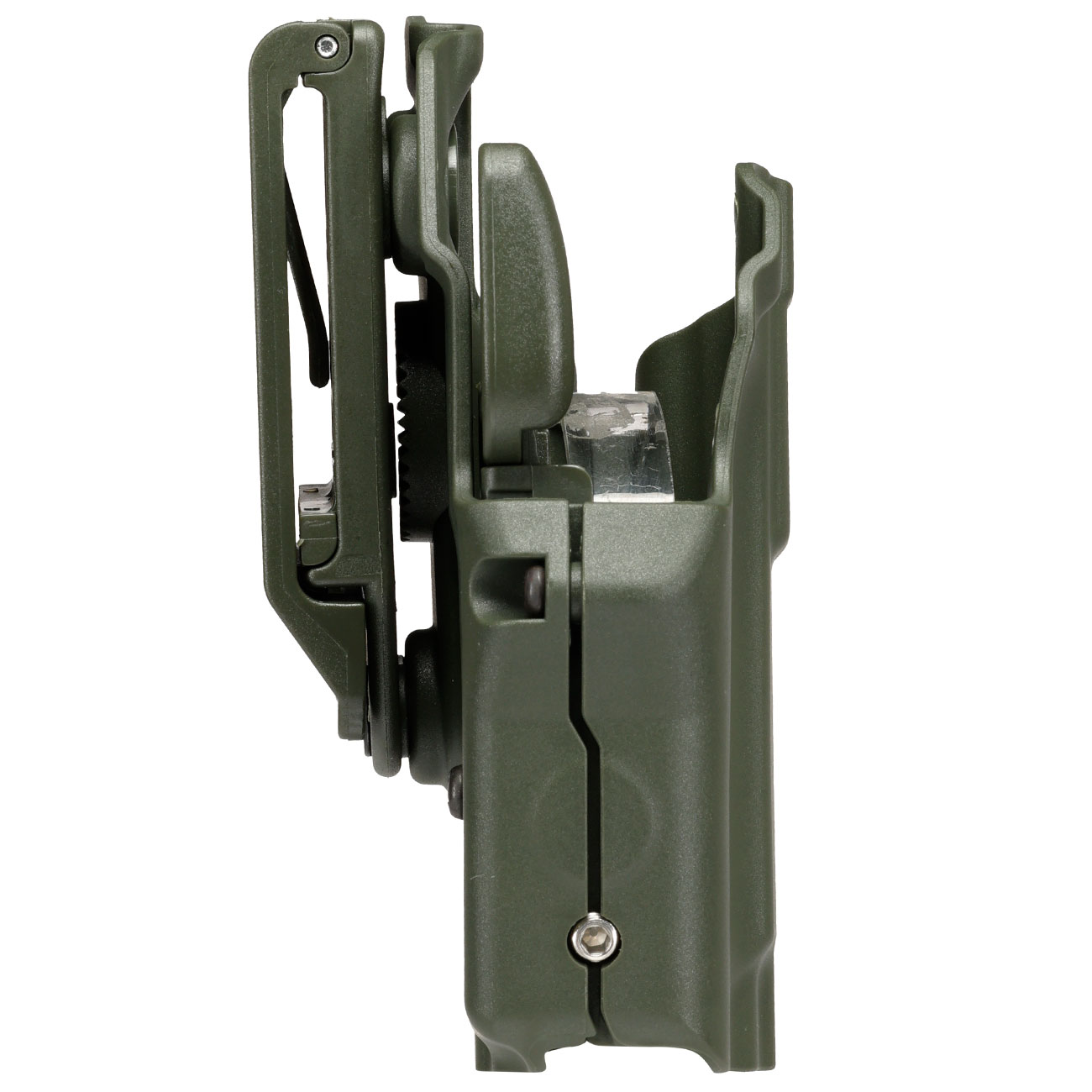WoSport Universal Type-F Holster Kunststoff m. Grtelhalter fr Pistolen rechts oliv Bild 2