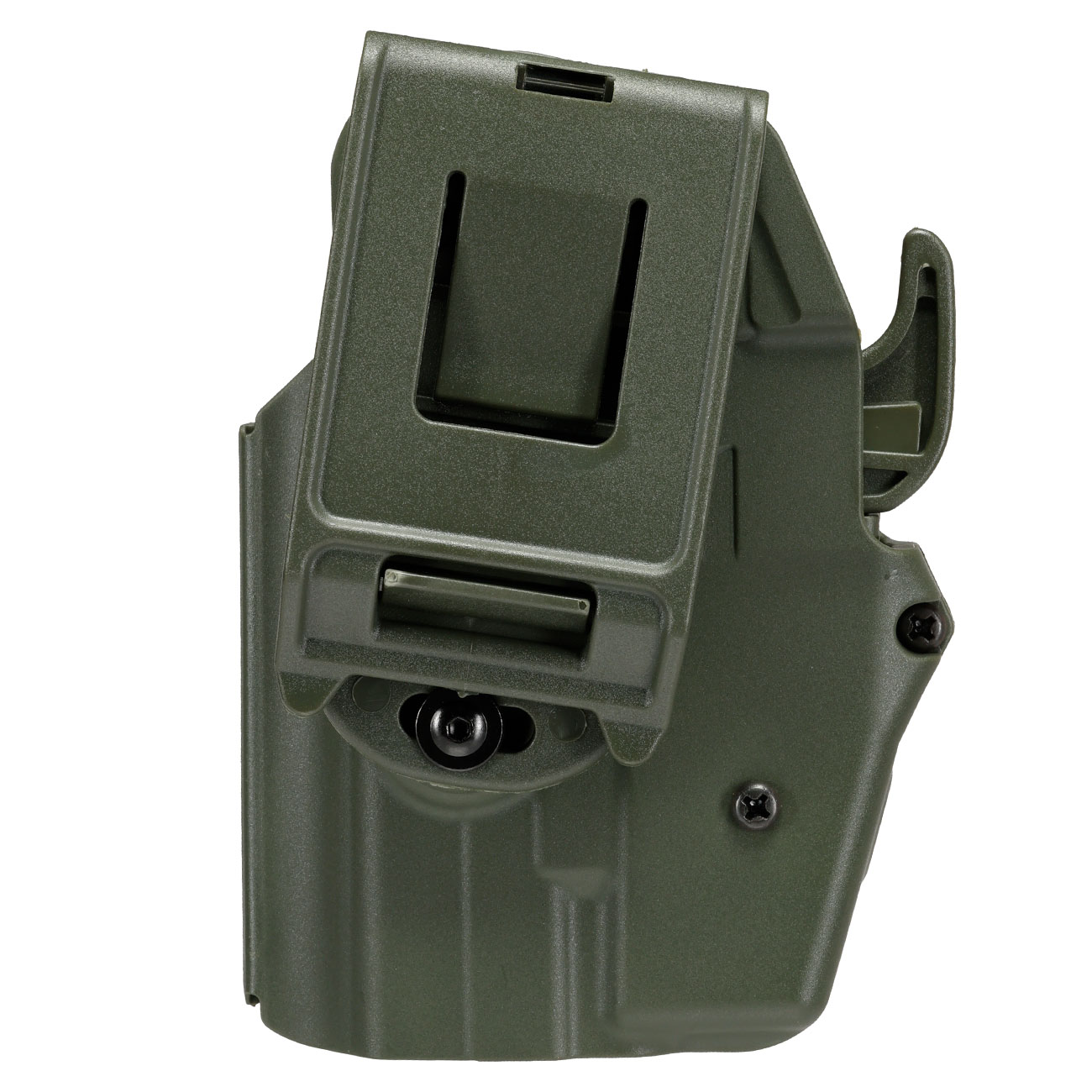 WoSport Universal Type-F Holster Kunststoff m. Grtelhalter fr Pistolen rechts oliv Bild 4