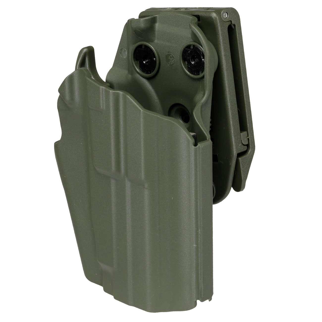 WoSport Universal Type-F Holster Kunststoff m. Grtelhalter fr Pistolen rechts oliv Bild 7