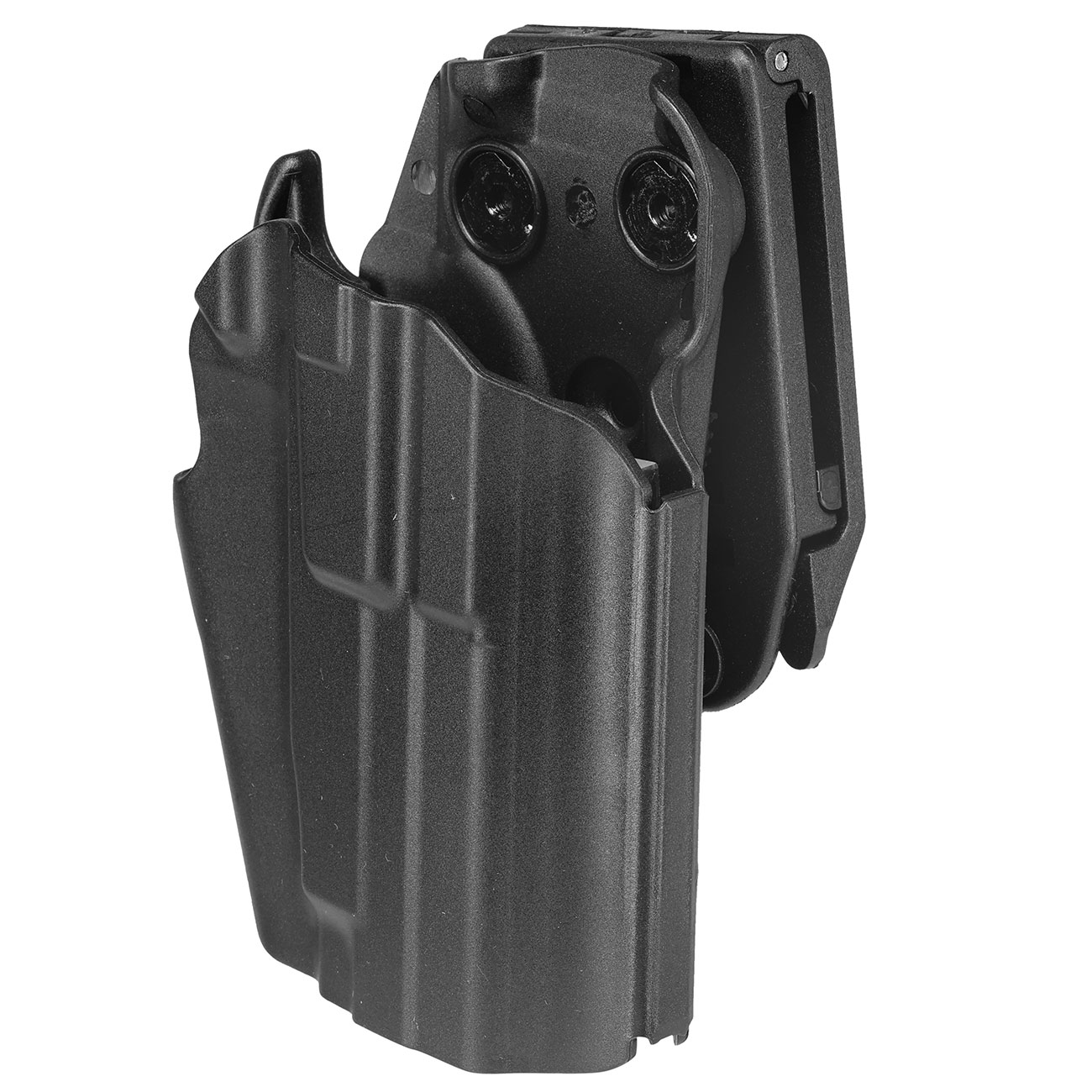 WoSport Universal Type-F Holster Kunststoff m. Grtelhalter fr Pistolen rechts schwarz Bild 7