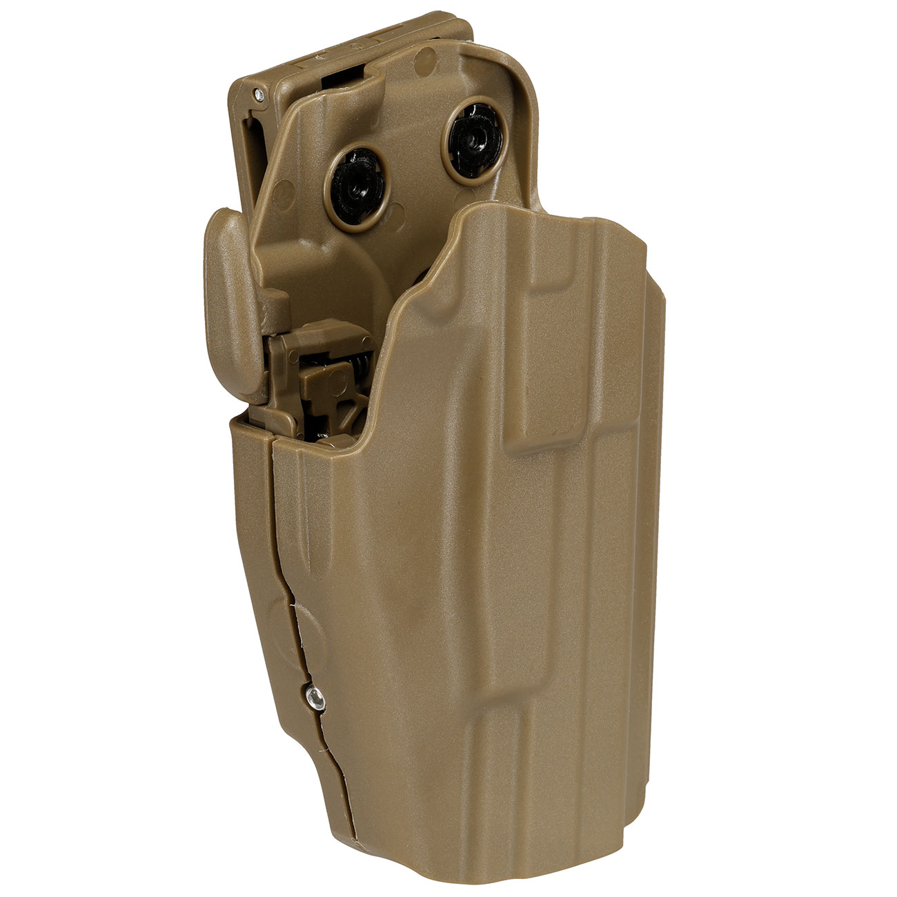 WoSport Universal Type-B Holster Kunststoff m. Grtelhalter fr Pistolen rechts tan Bild 1